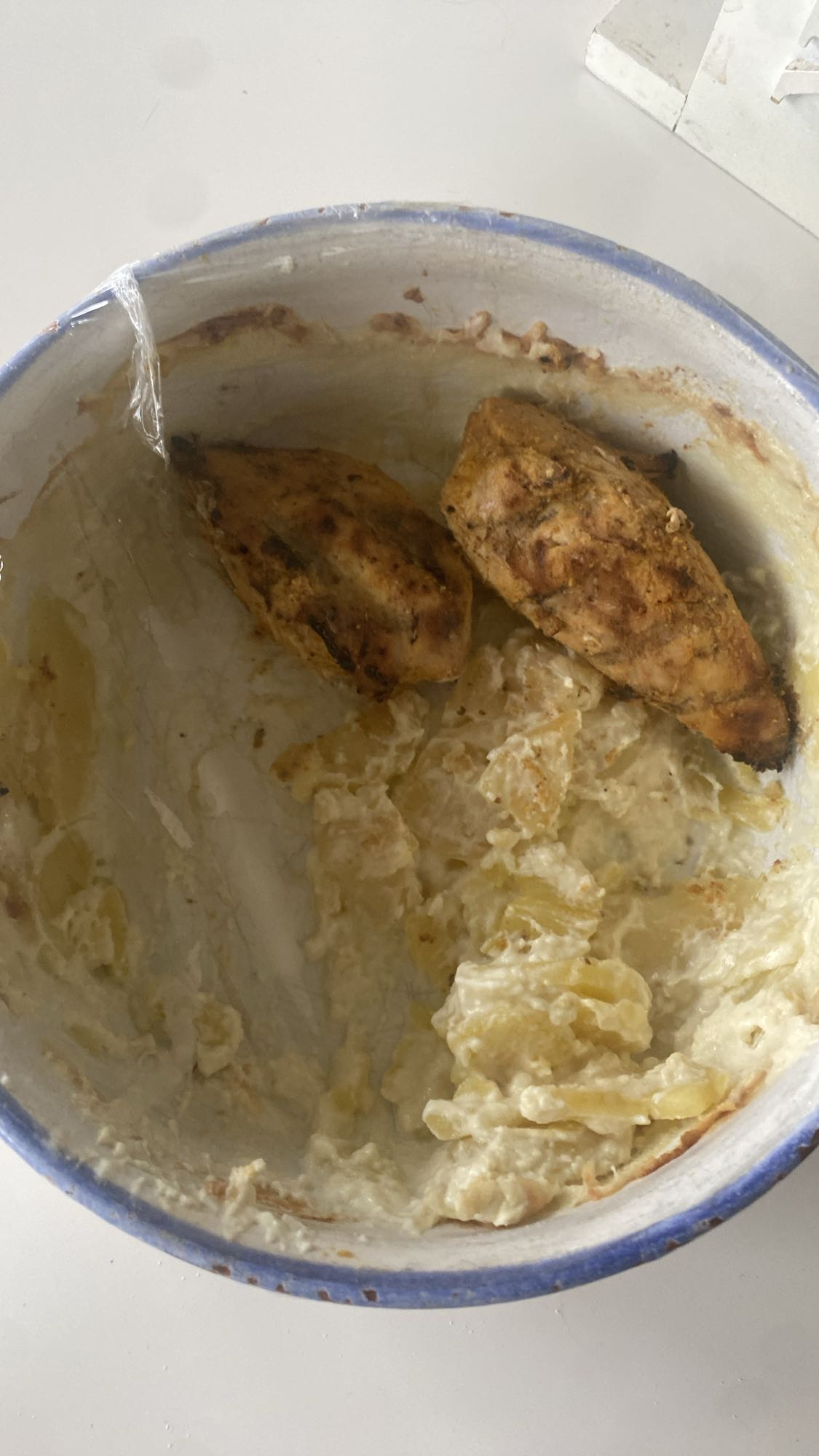 Kyckling med potatisgratäng