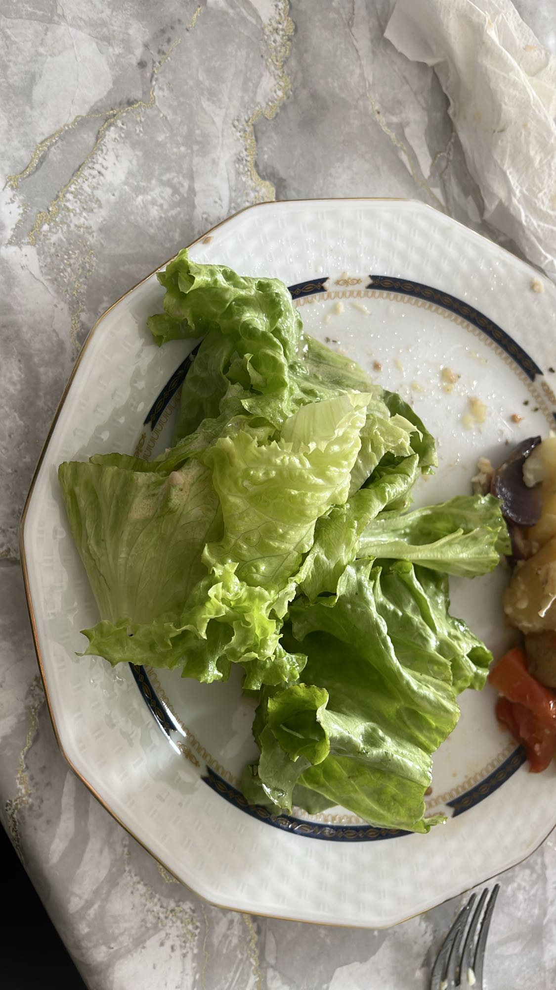 Salade et légumes