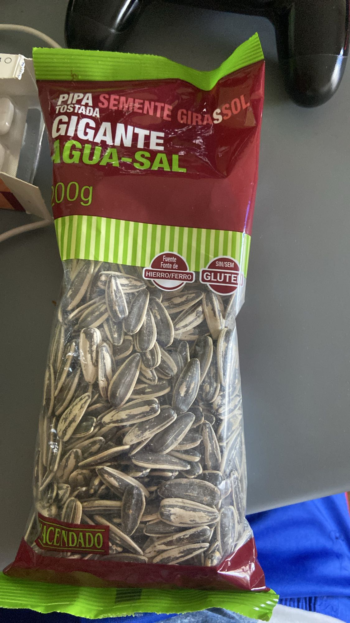 Pipas saladas tostadas