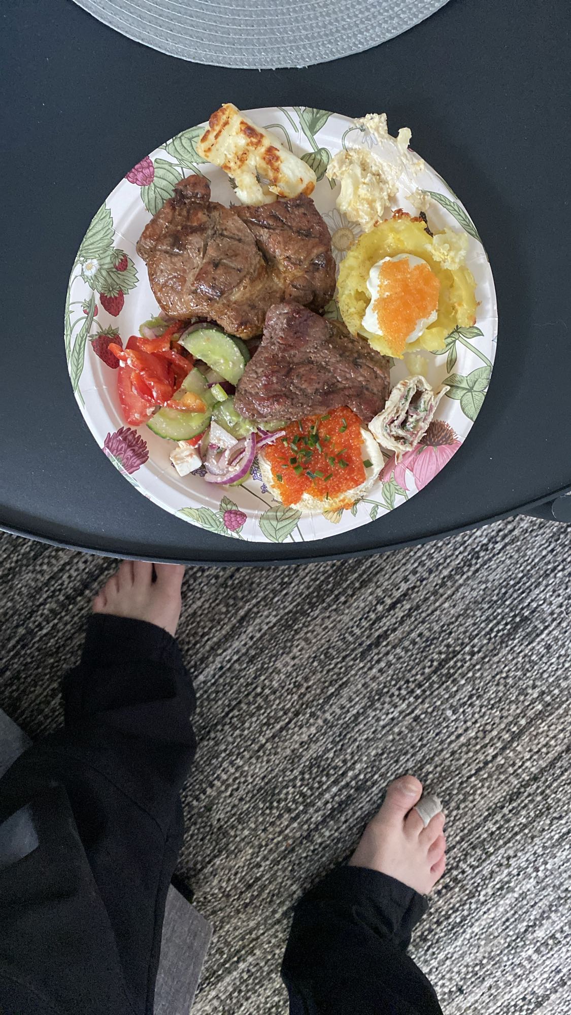 Grilltallrik med tillbehör