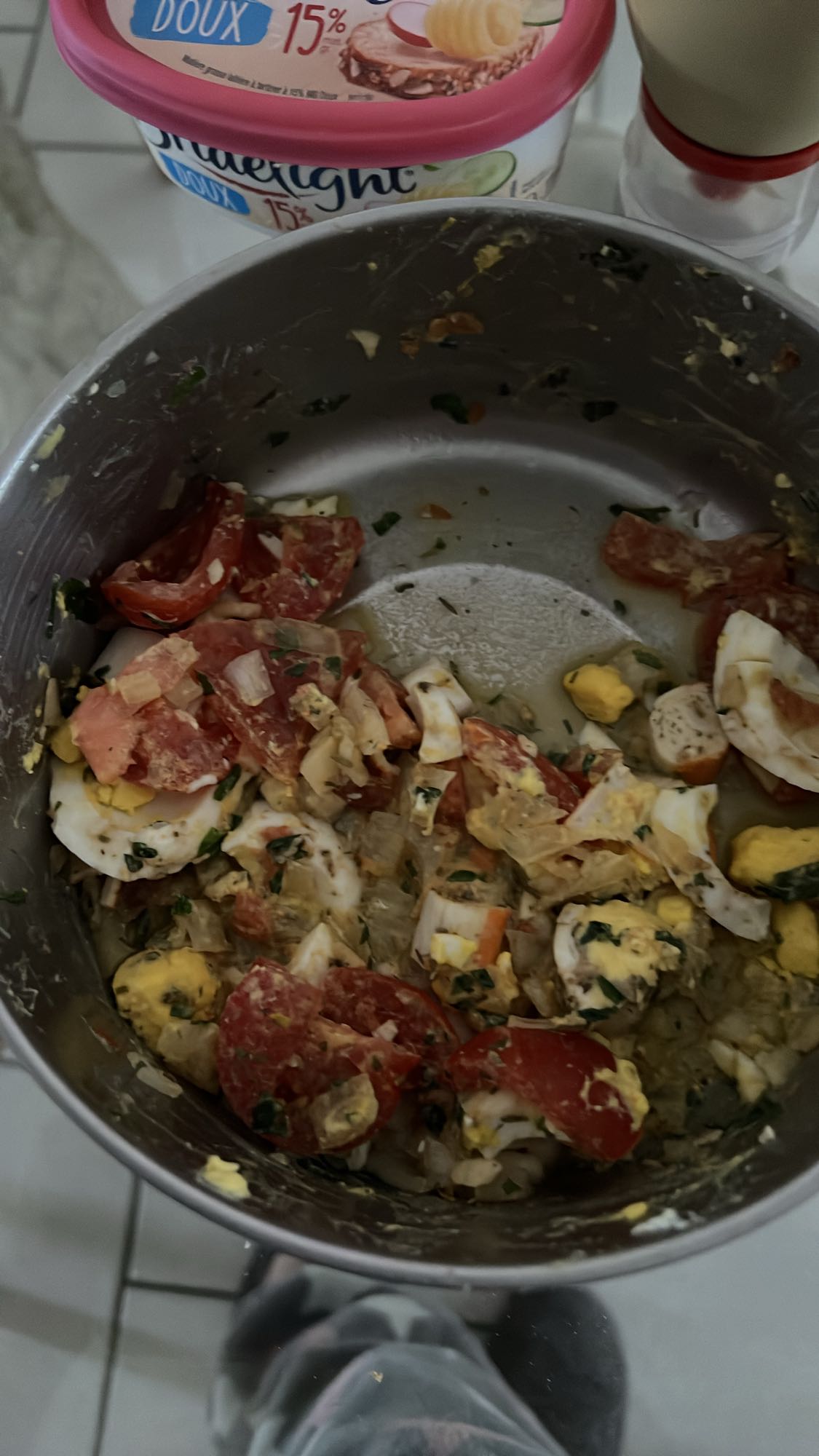 Salade œufs tomates