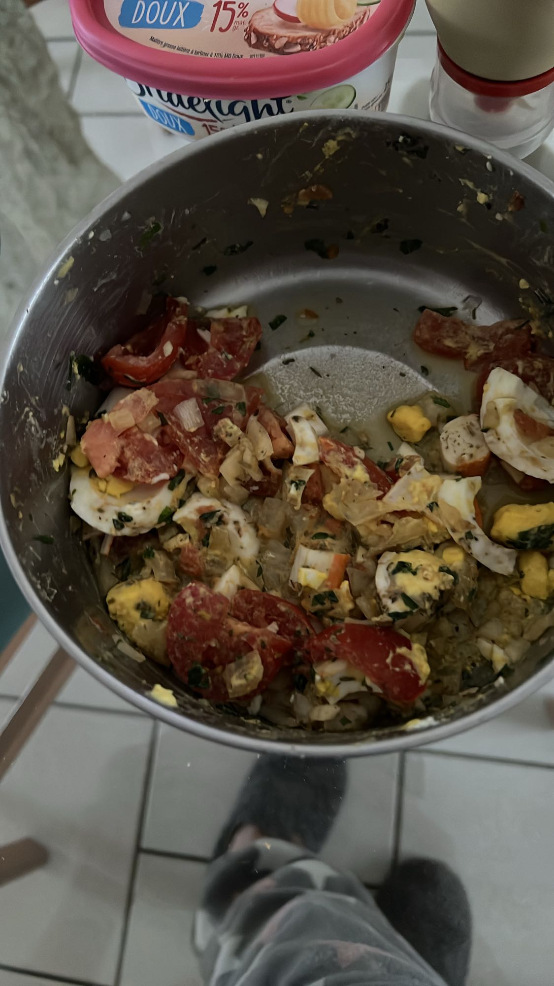 Salade œufs tomates