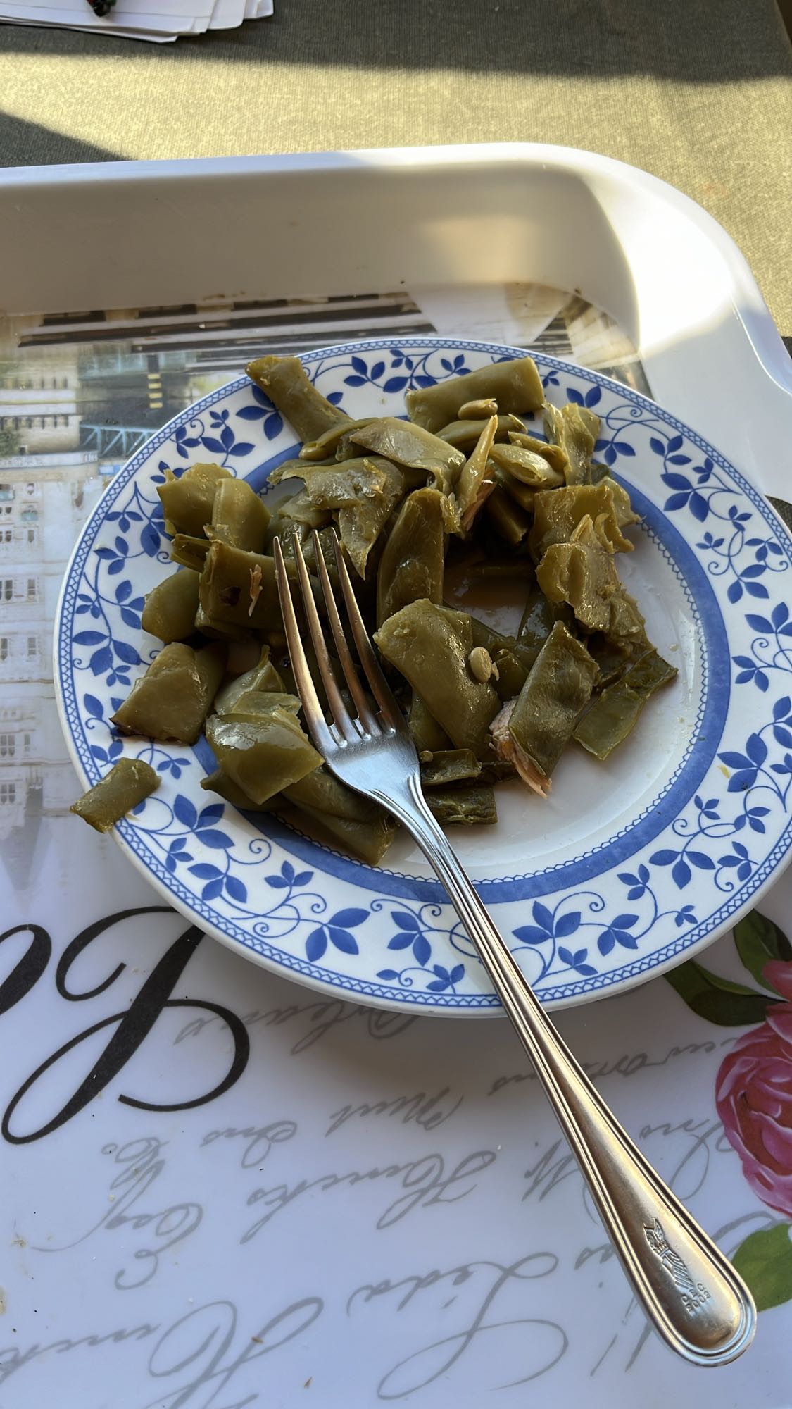 Haricots verts cuits