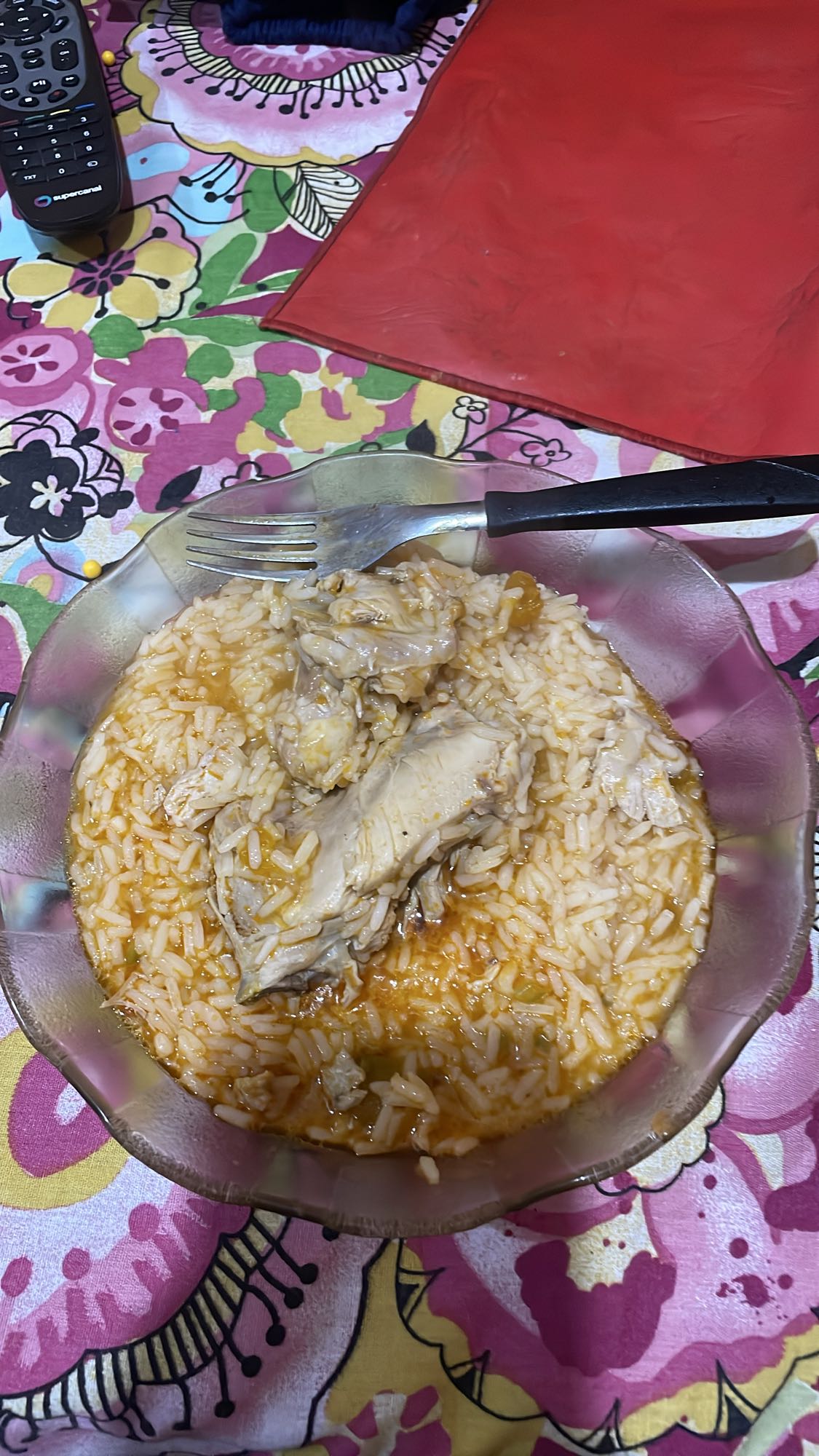 Arroz con pollo guisado