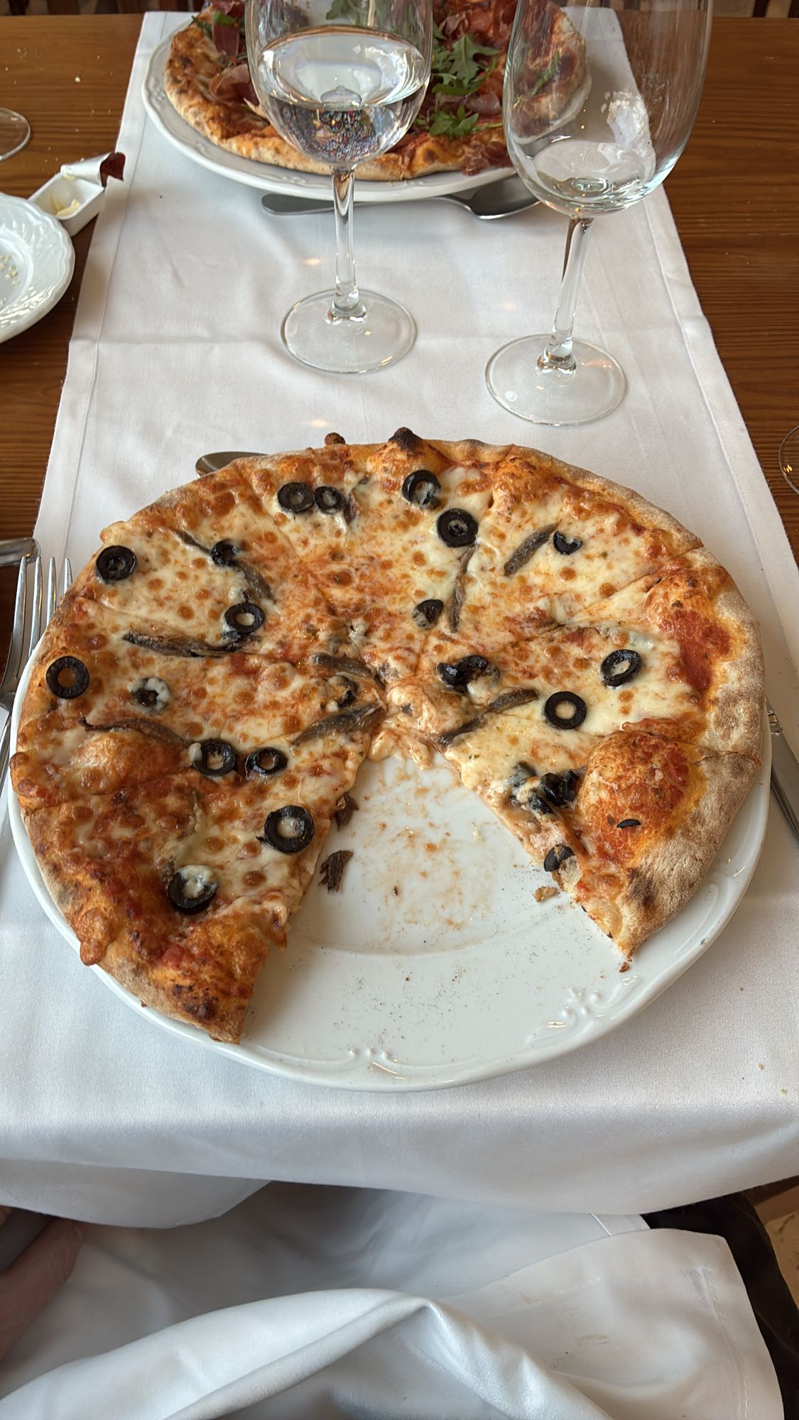 Olive Anchovy Pizza