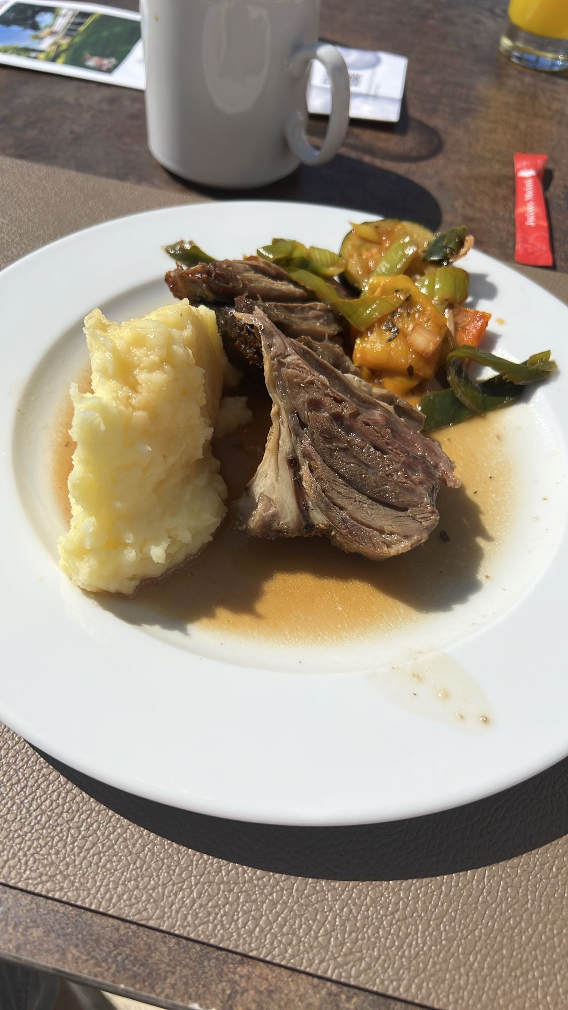 Rindfleisch mit Püree