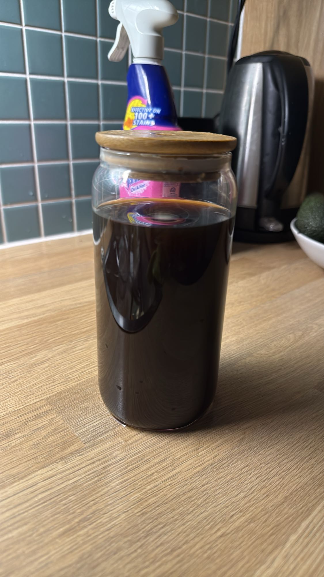 Unknown dark liquid