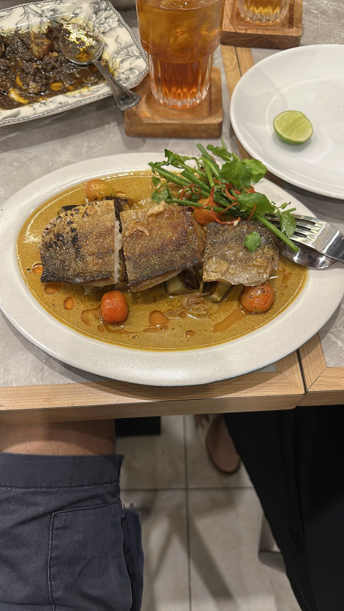 Grilled Fish Curry Plate