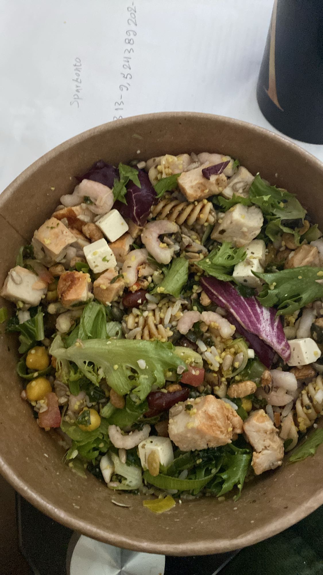 Kycklingsallad med pasta