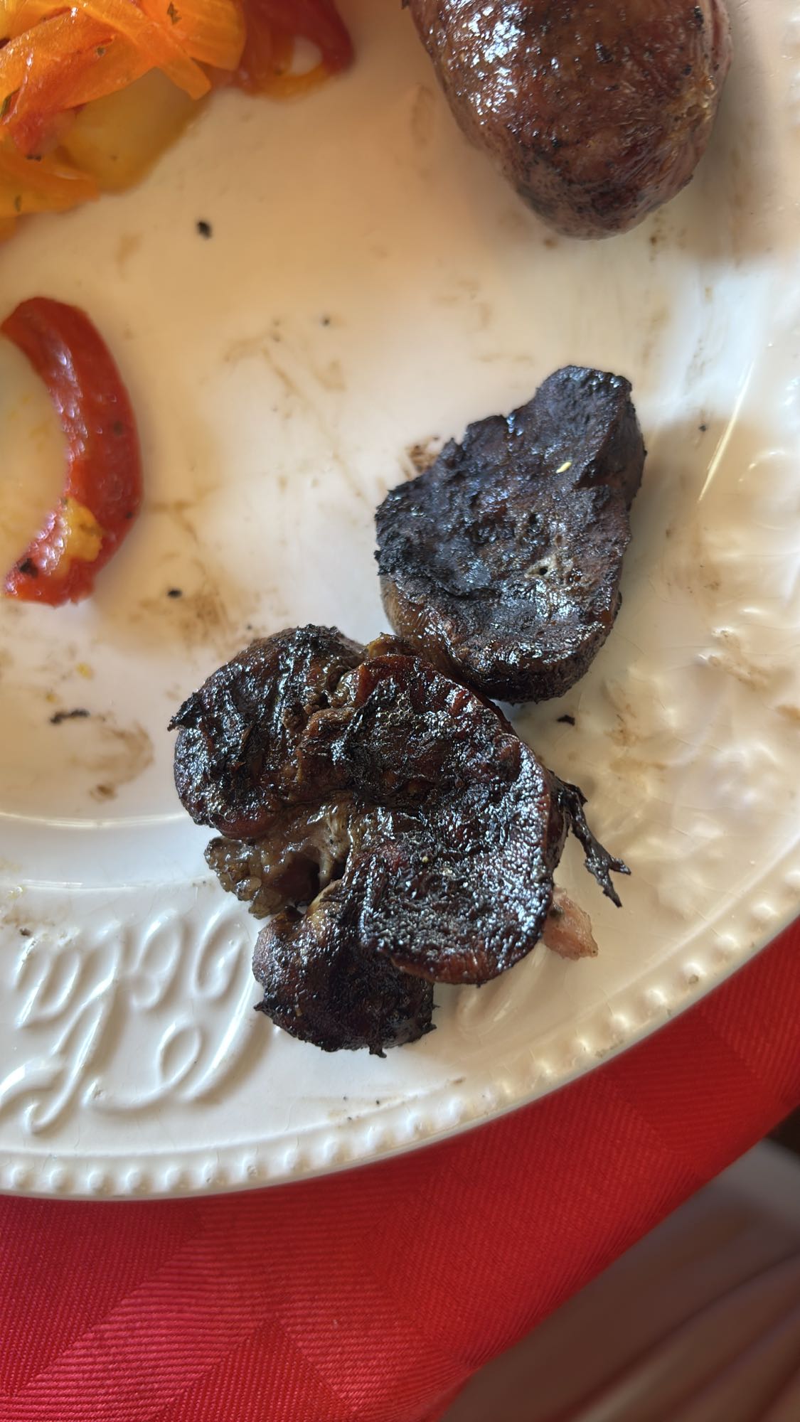 Grilled organ meat plate