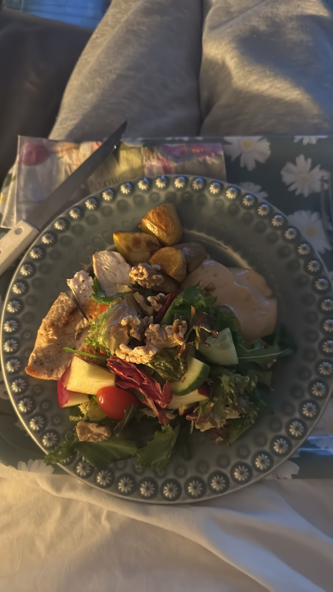 Kycklingsallad med potatis