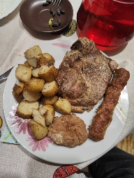 Grilled Meat and Potatoes