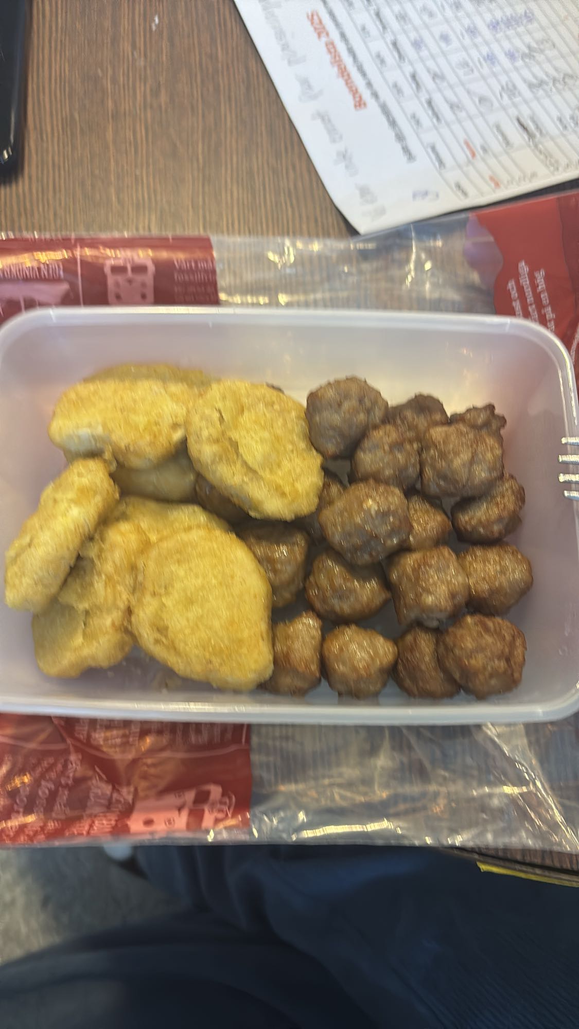 Nuggets och köttbullar