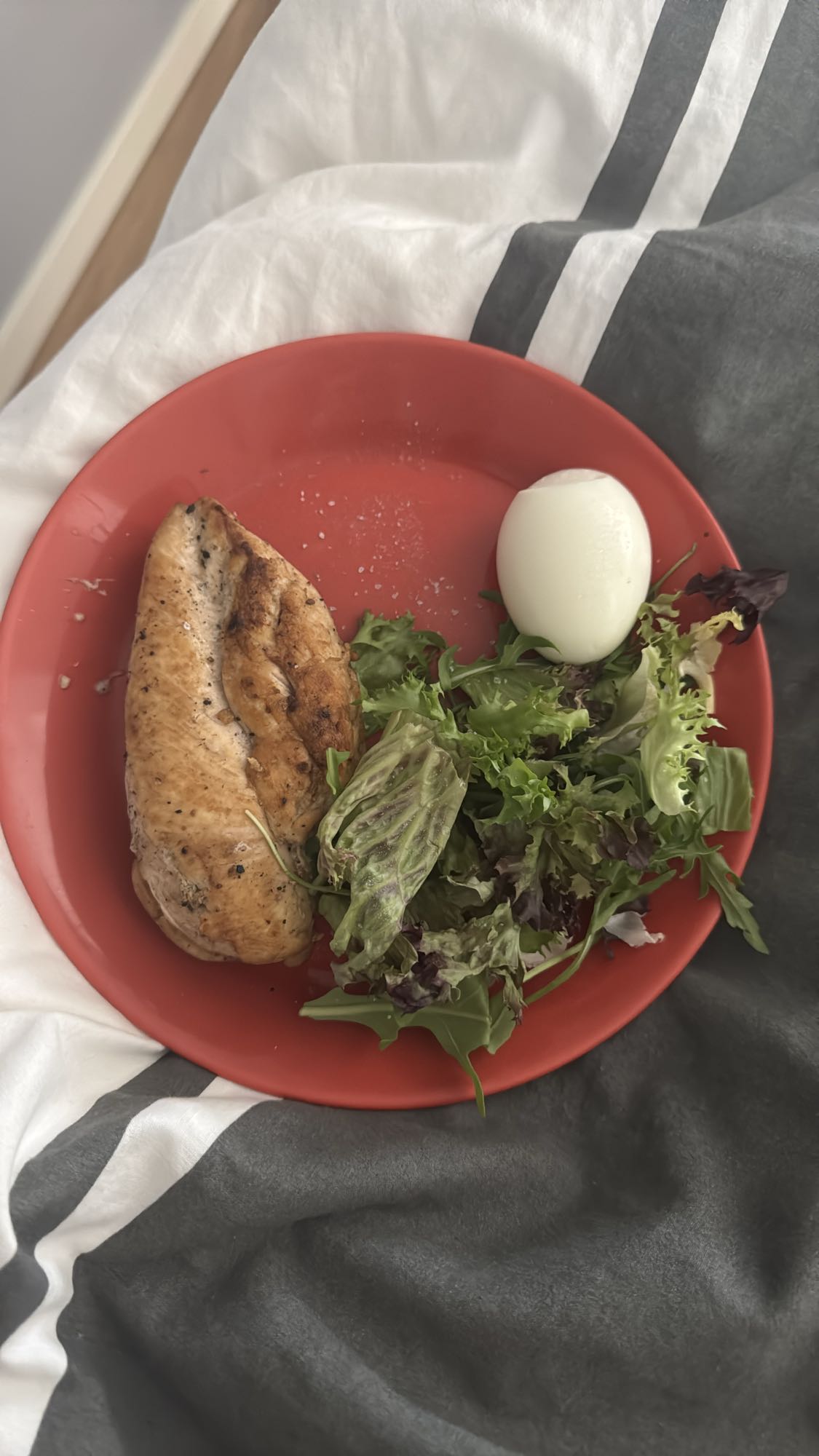 Kyckling med ägg & sallad