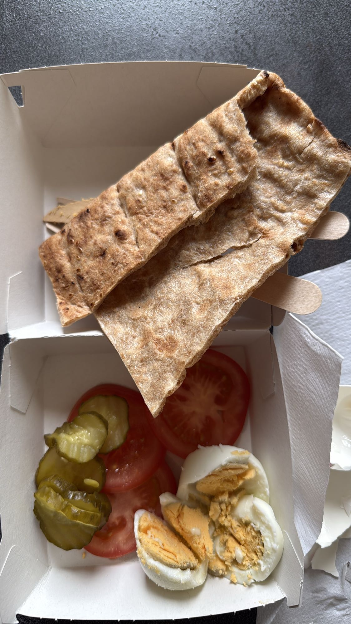 Egg Flatbread Snack Box
