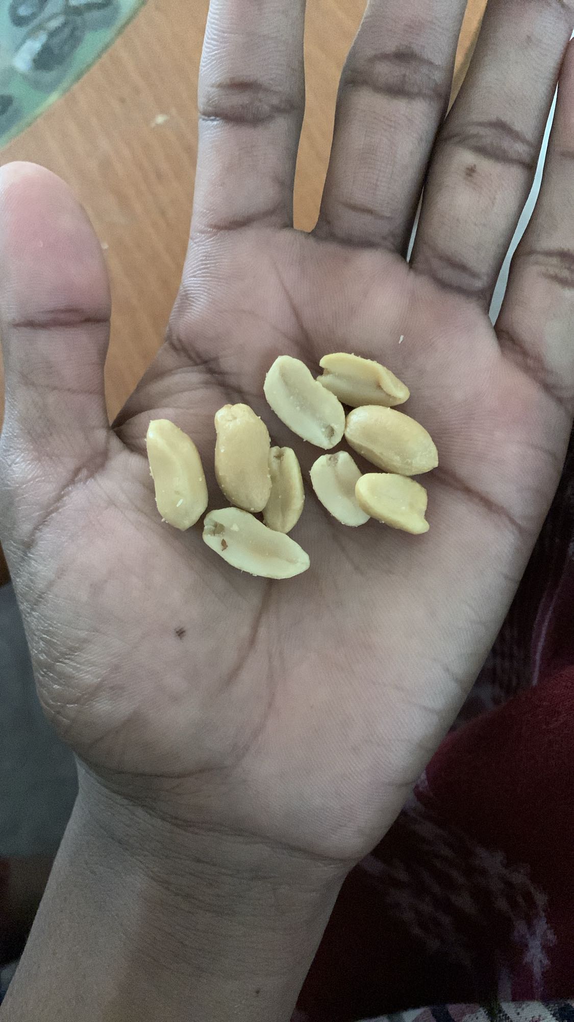 Handful of peanuts