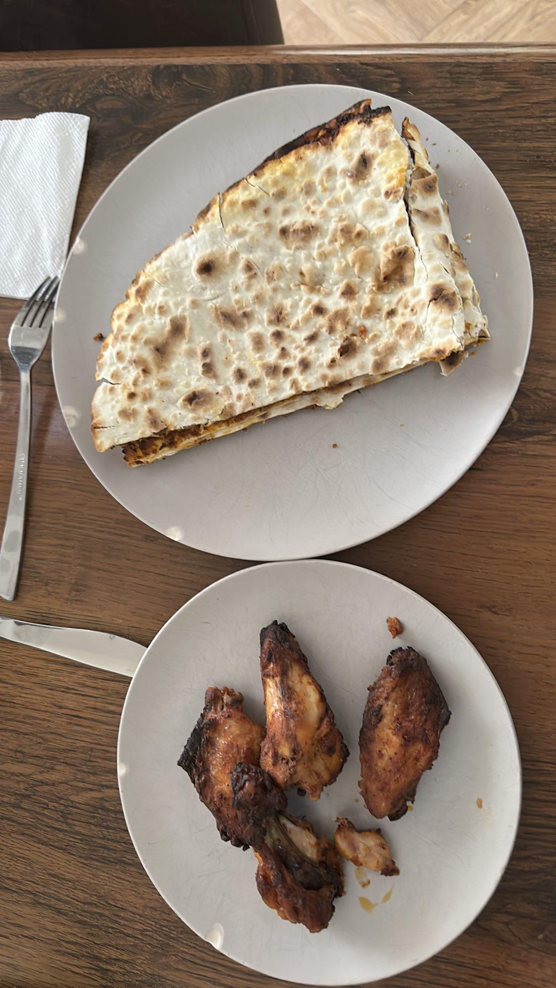 Flatbread and Chicken Wings