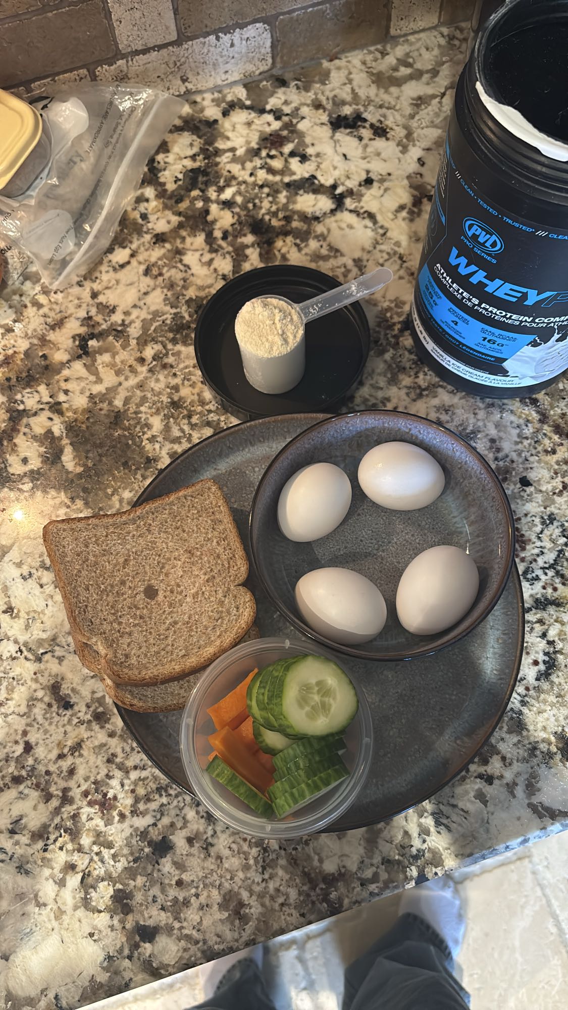 Eggs and Protein Snack