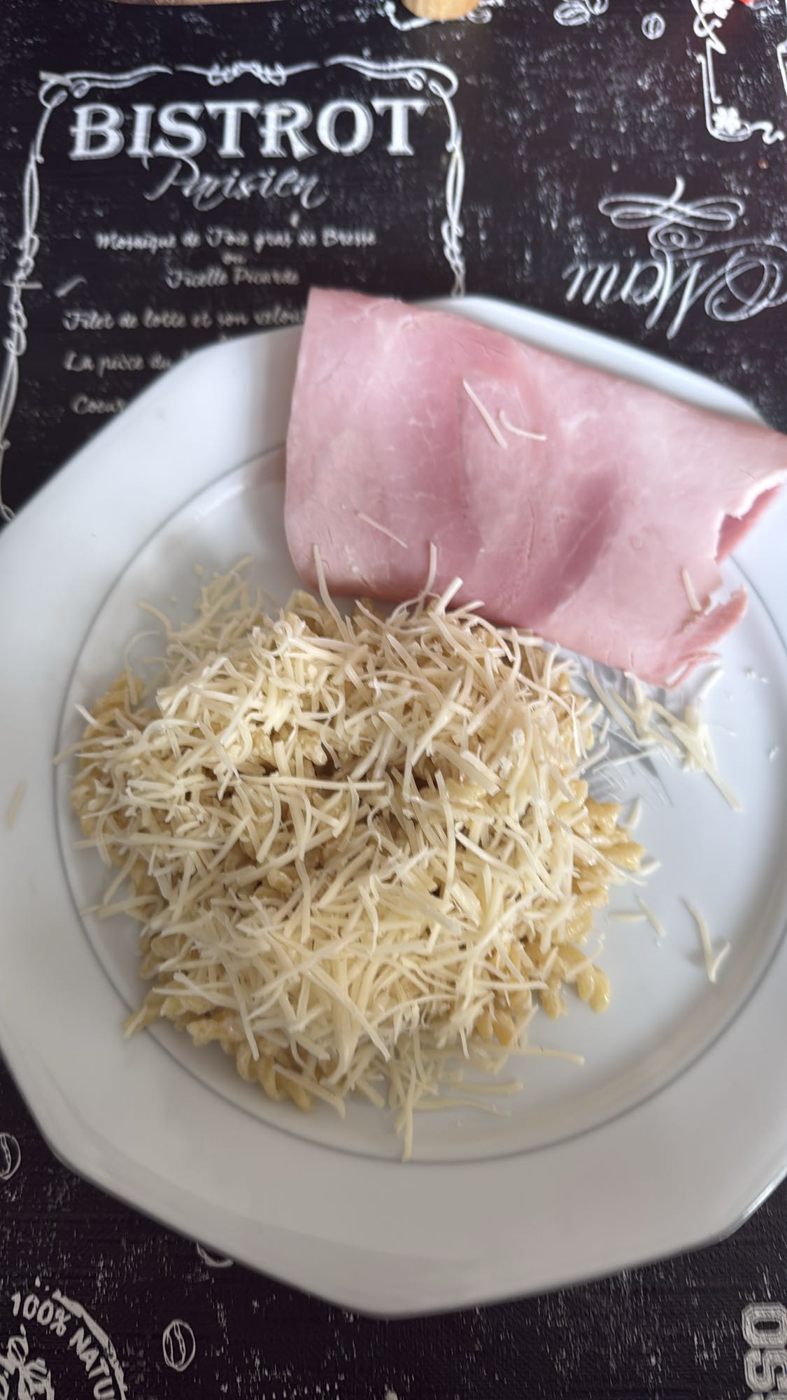 Pâtes jambon fromage