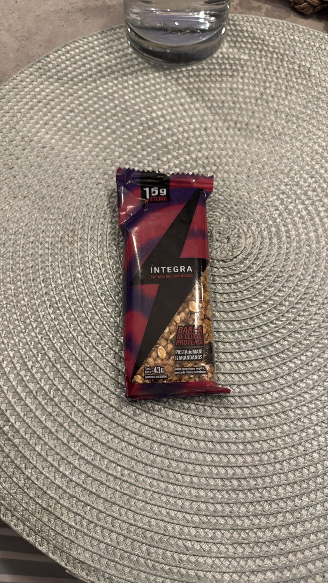 Barra proteica maní