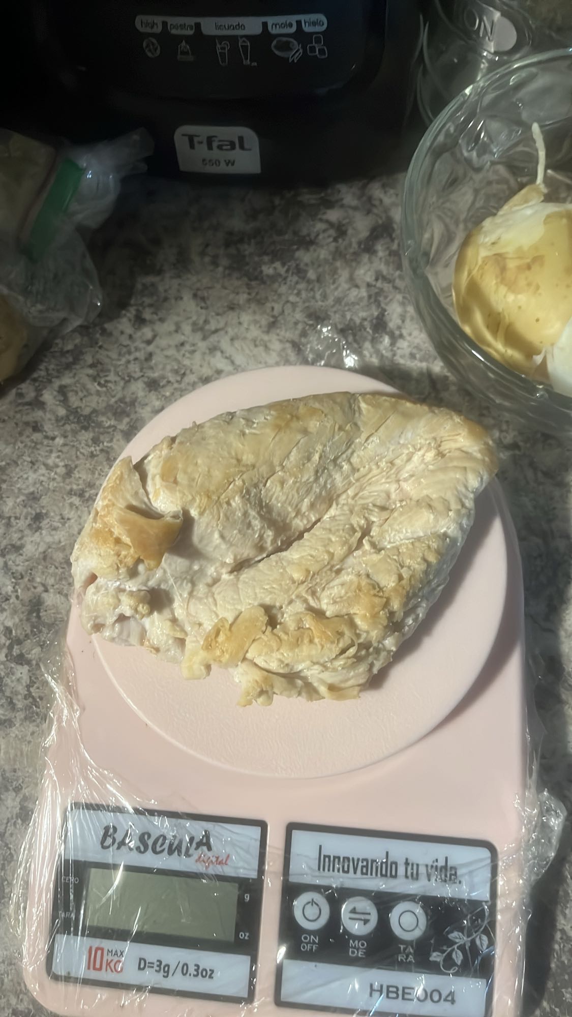 Pechuga de pollo cocida