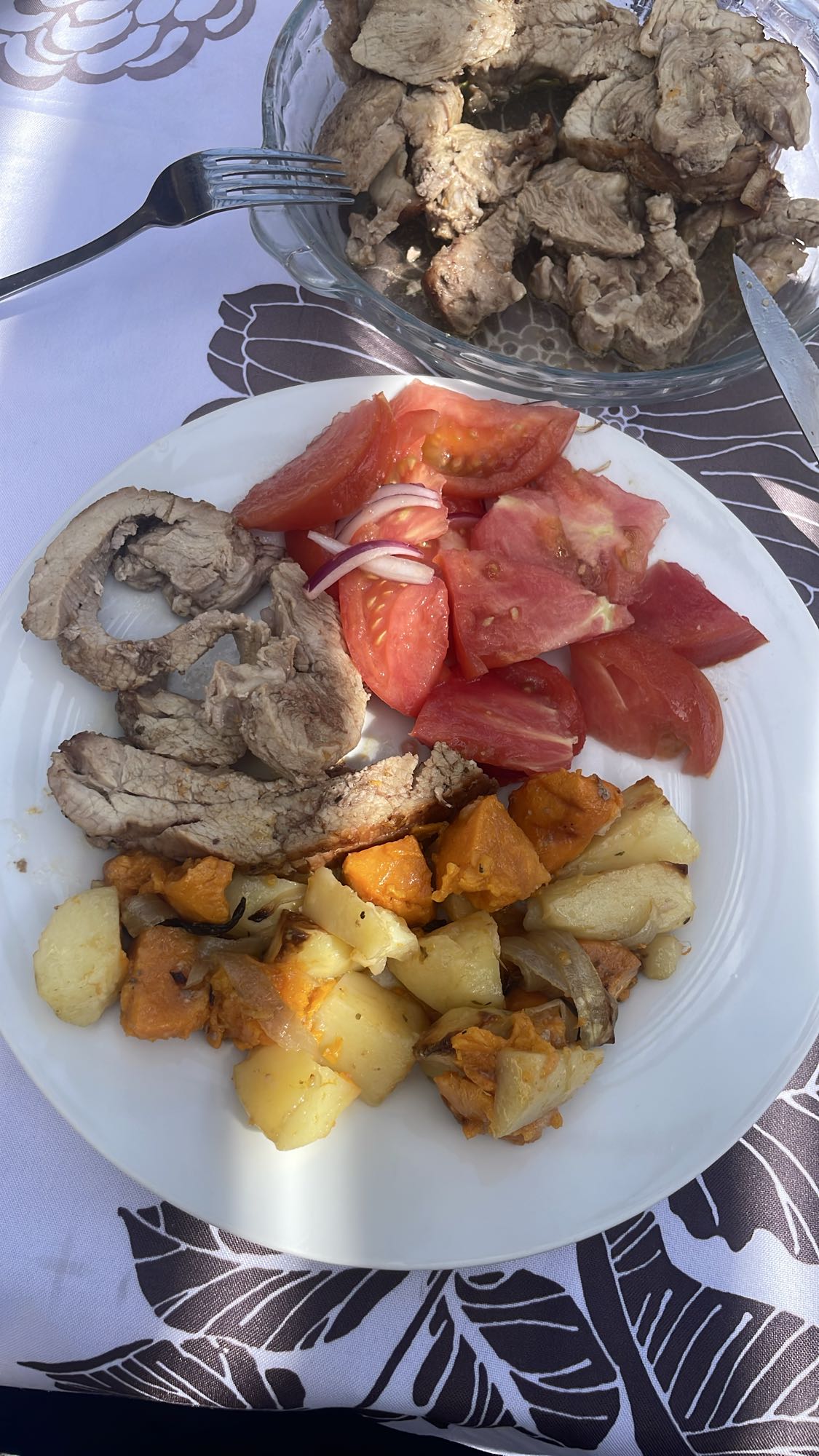 Assiette viande et légumes
