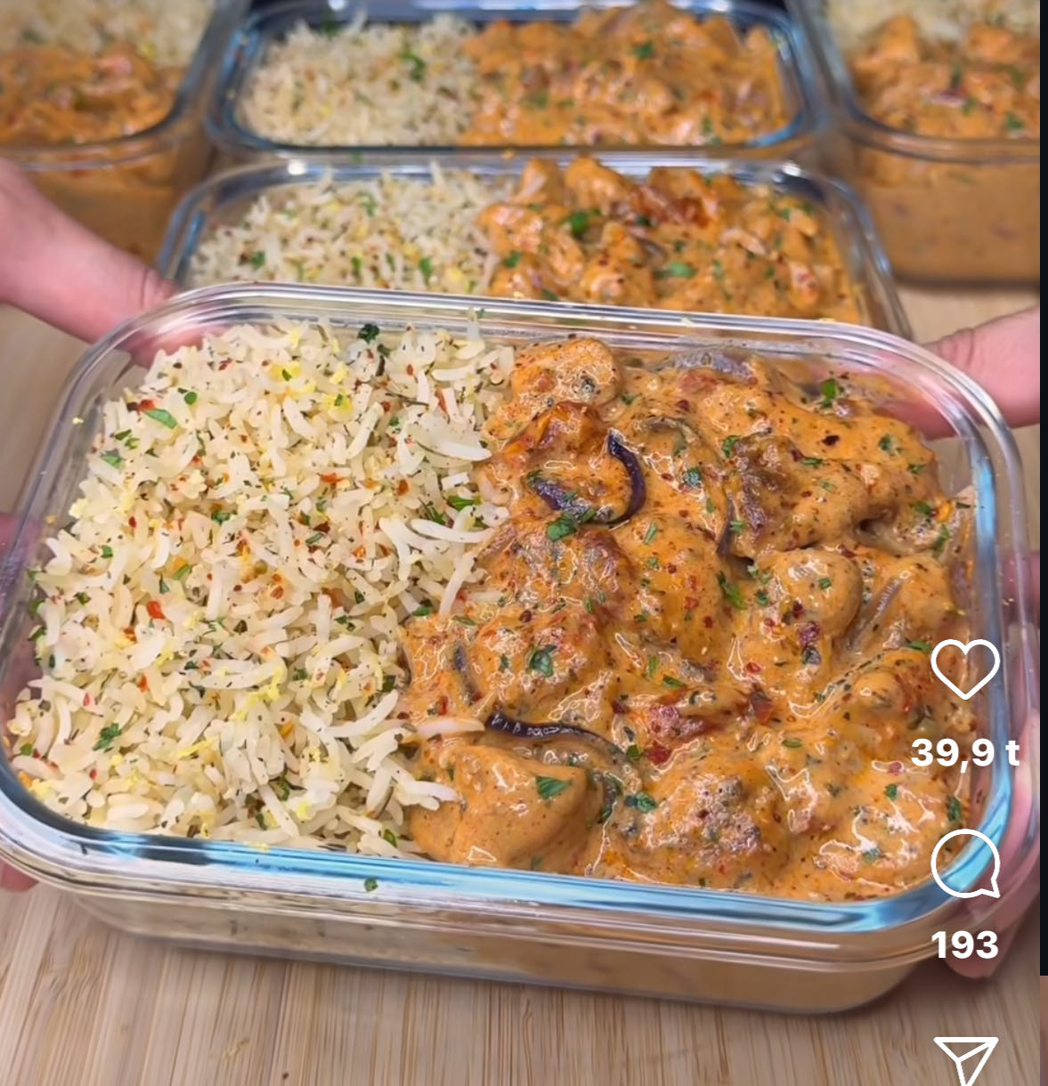 Krämig kyckling med ris