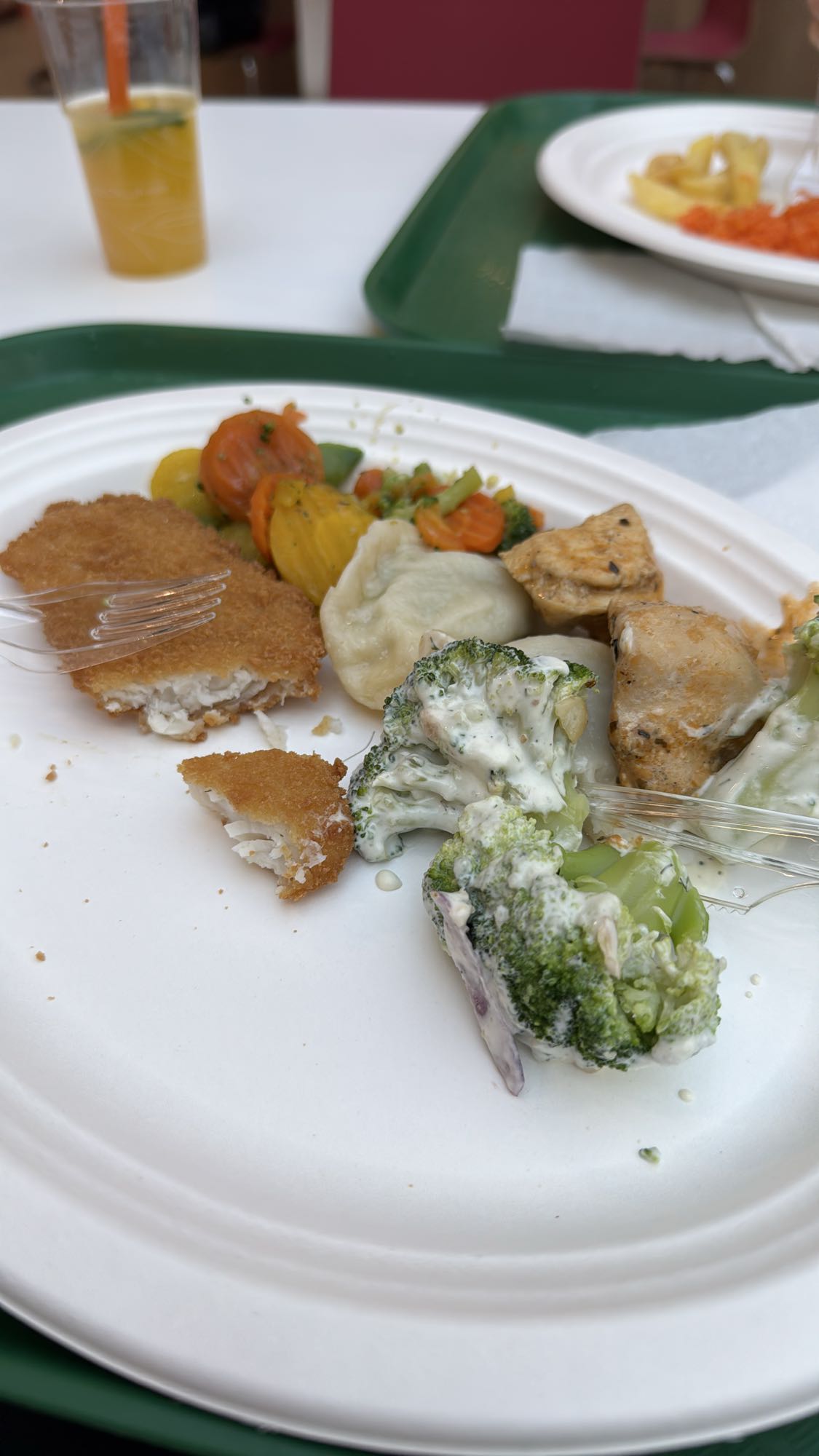 Obiad z kurczakiem i warzywami