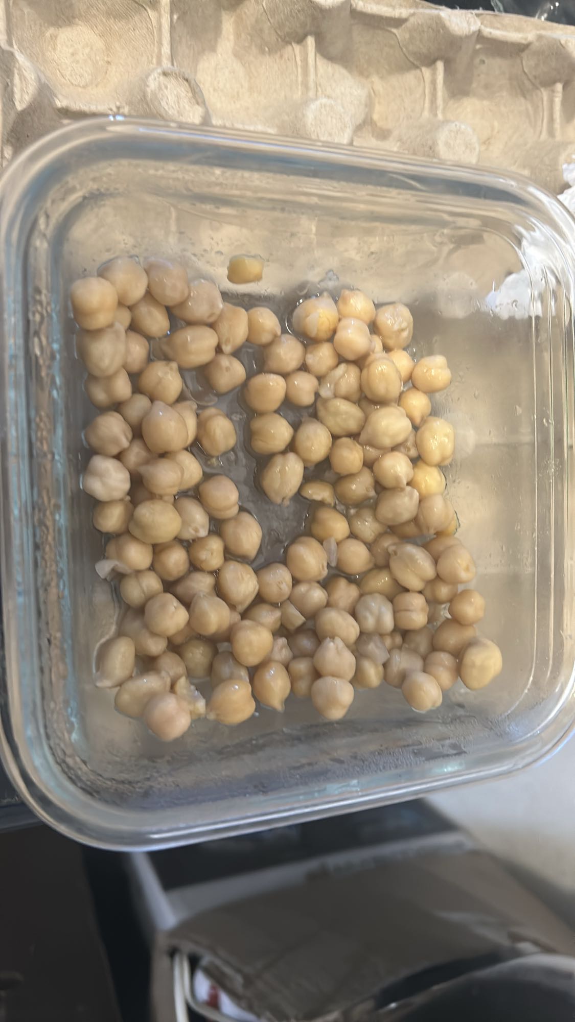 Pois chiches bouillis