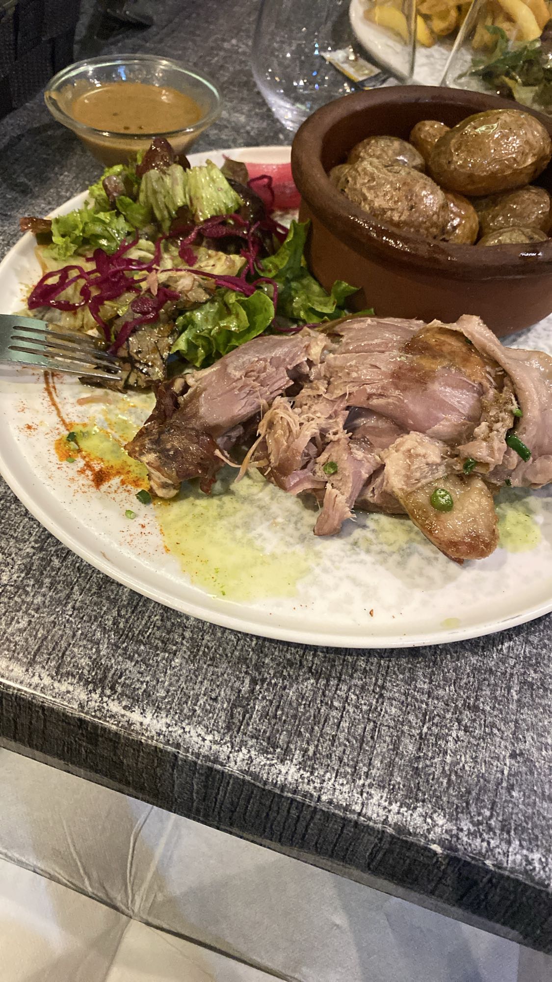 Magret de canard et pommes de terre