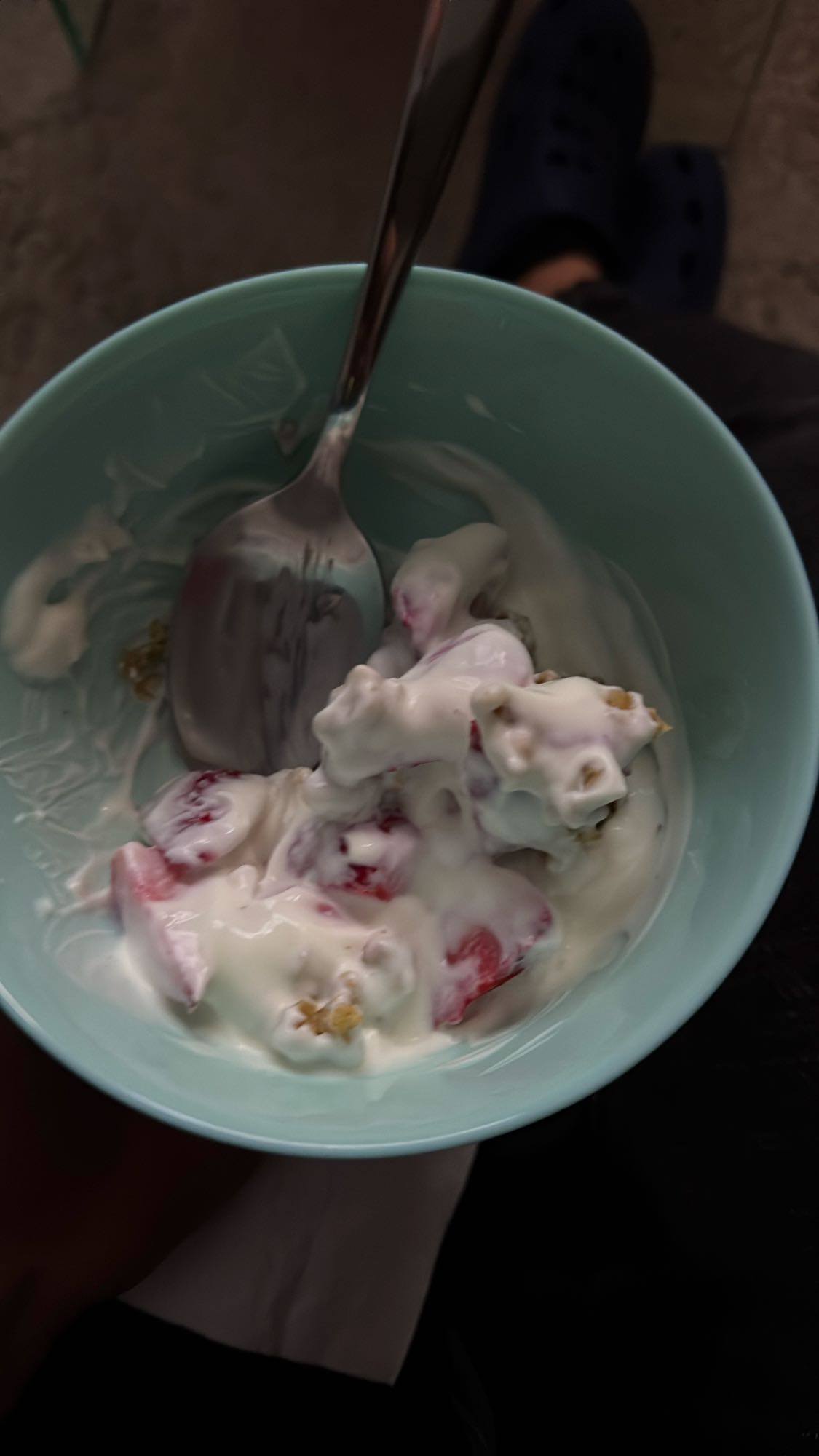 Yogur con fresas