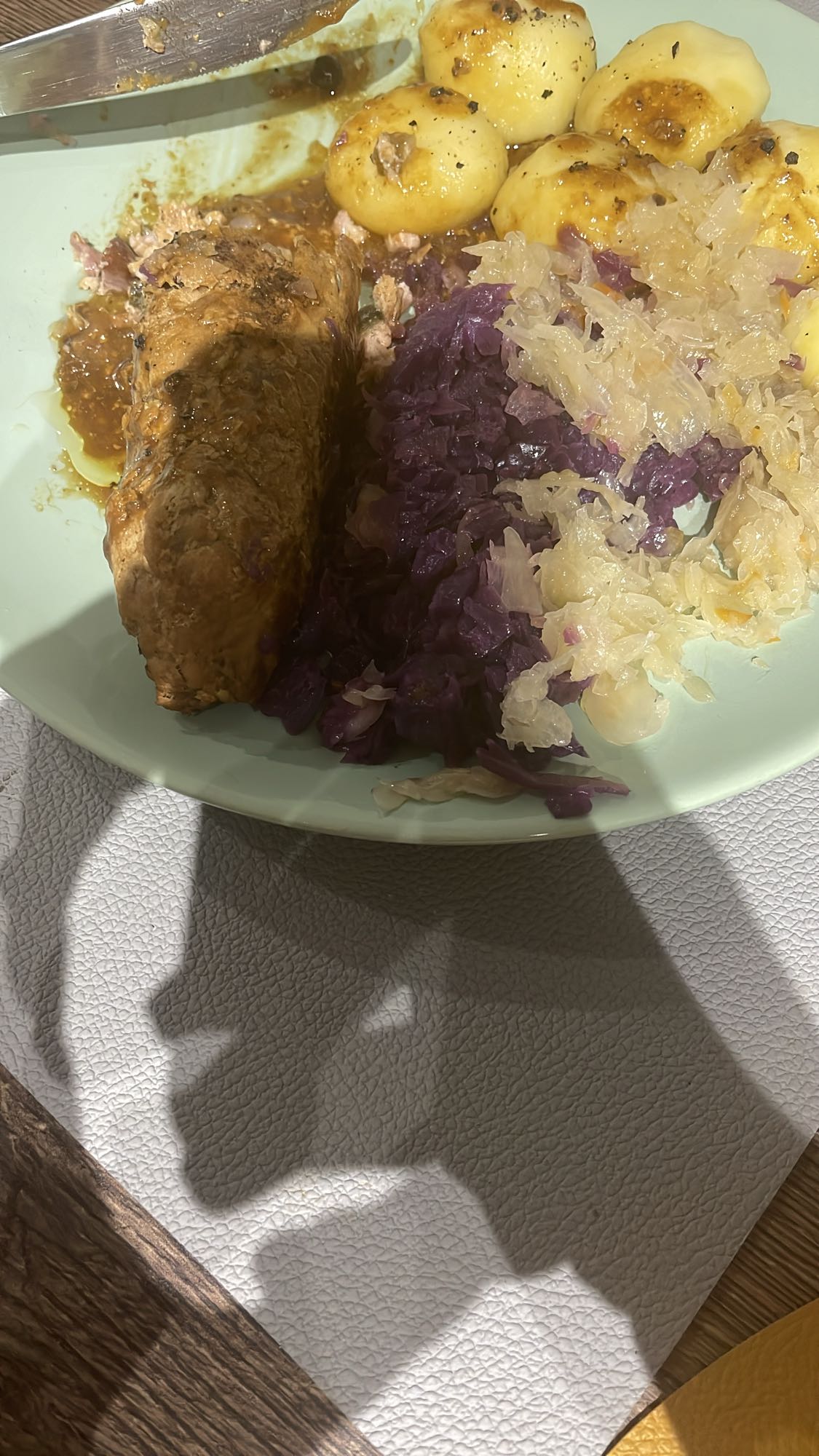 Zrazy z kluskami i kapustą