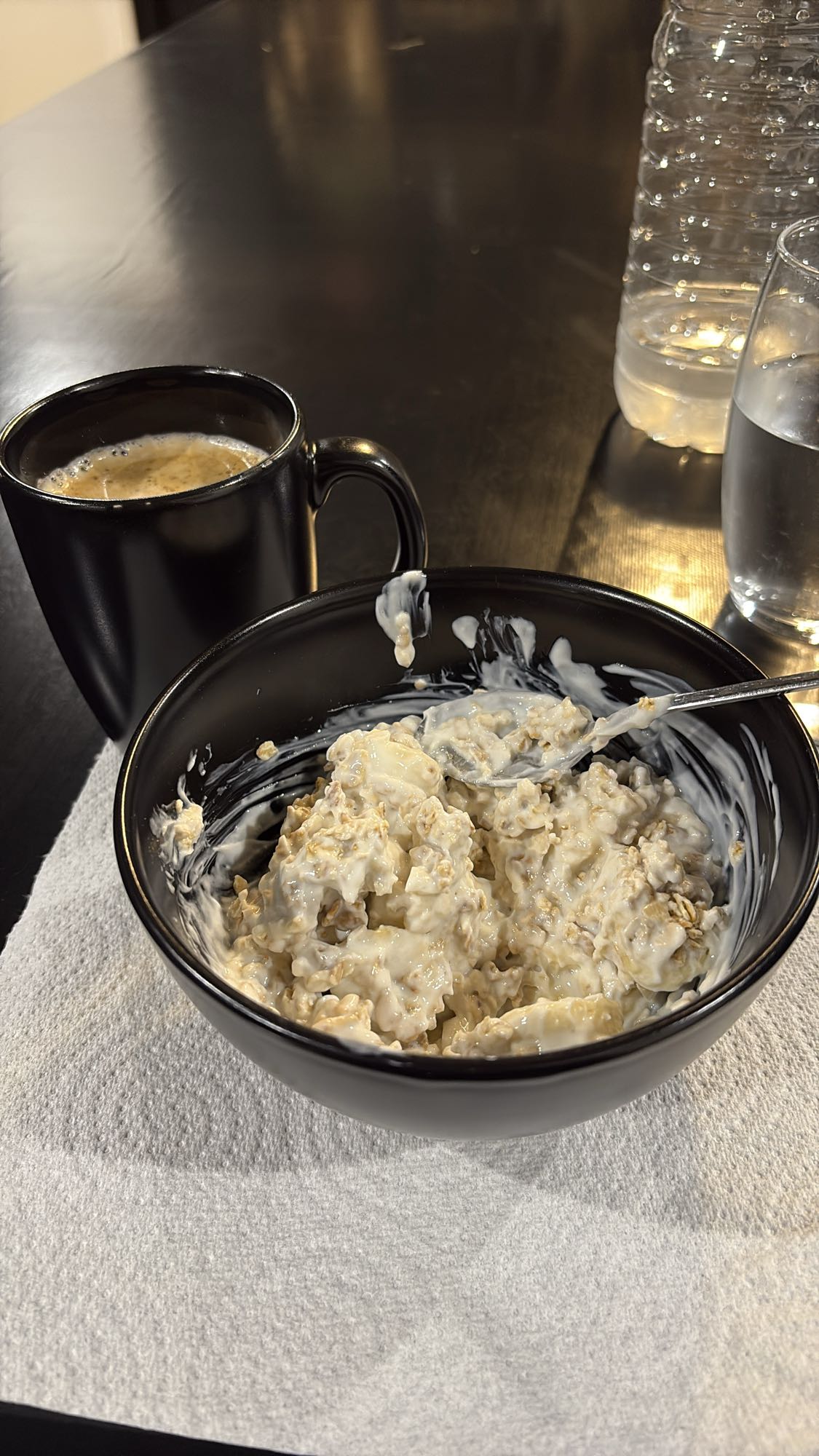 Flocons et fromage blanc