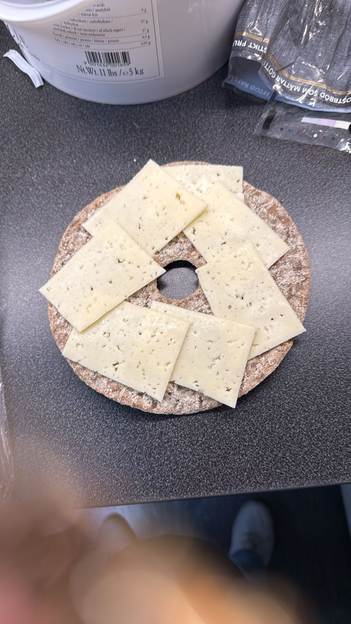 Knäckebröd med ost