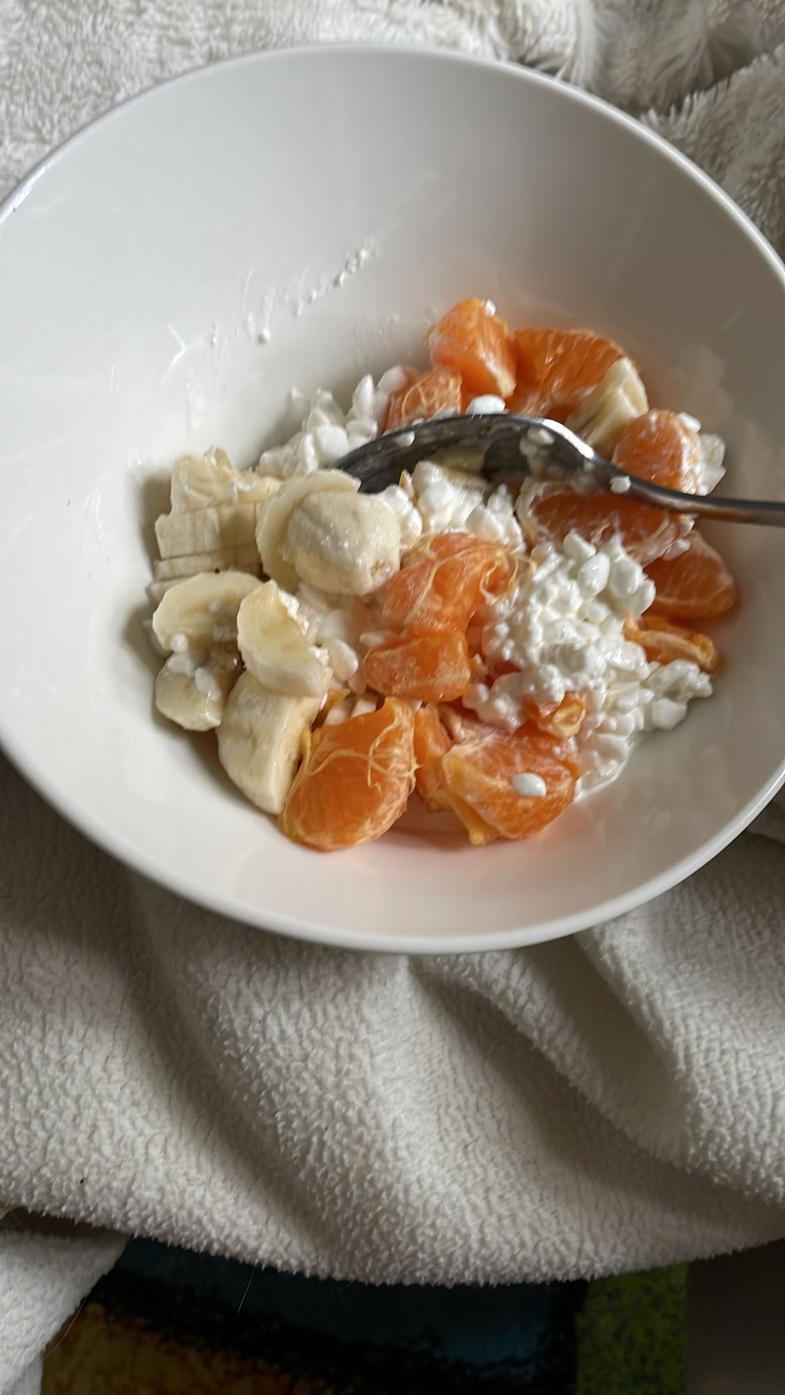 Fruktsallad med keso