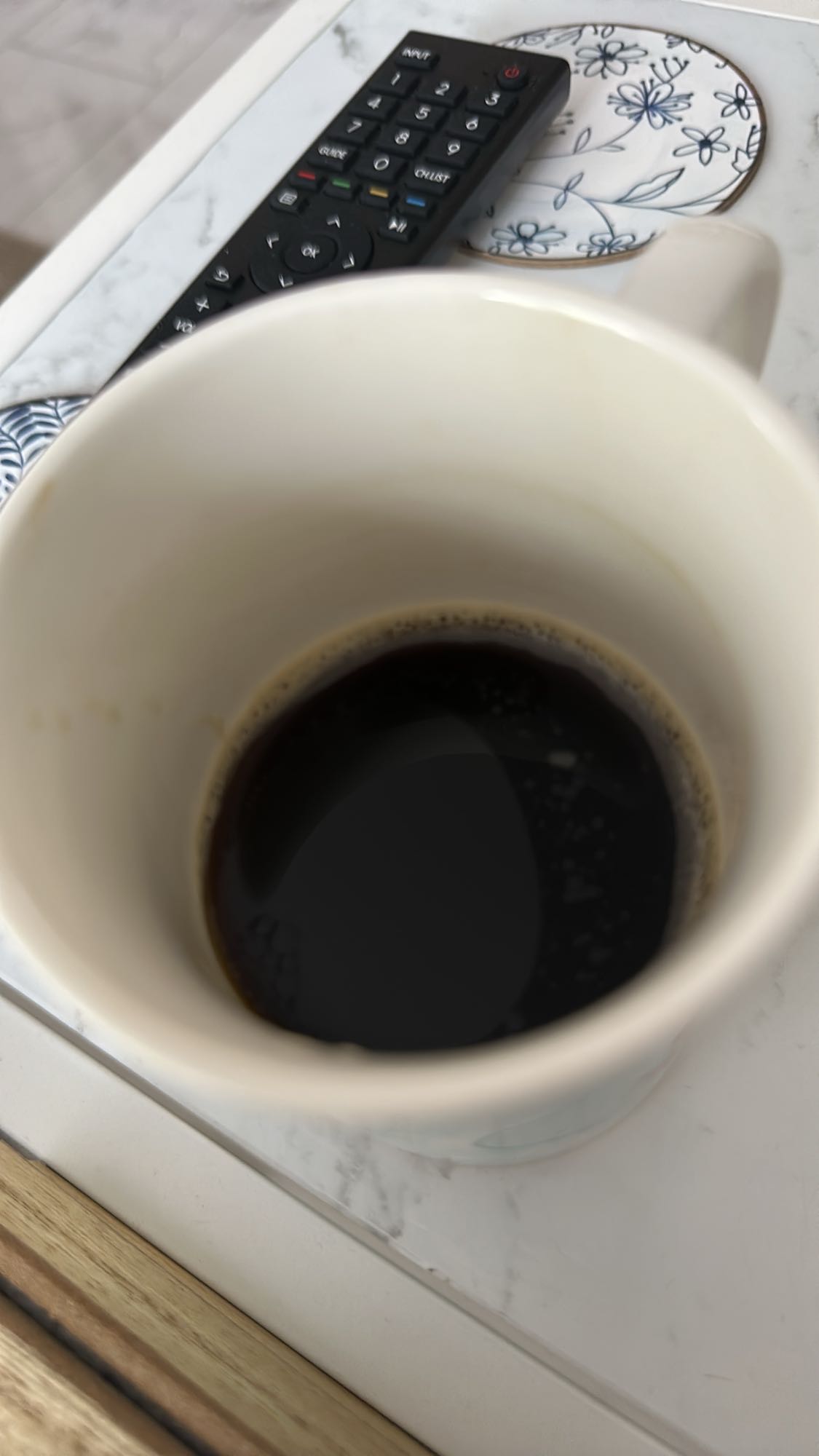 Taza de café negro