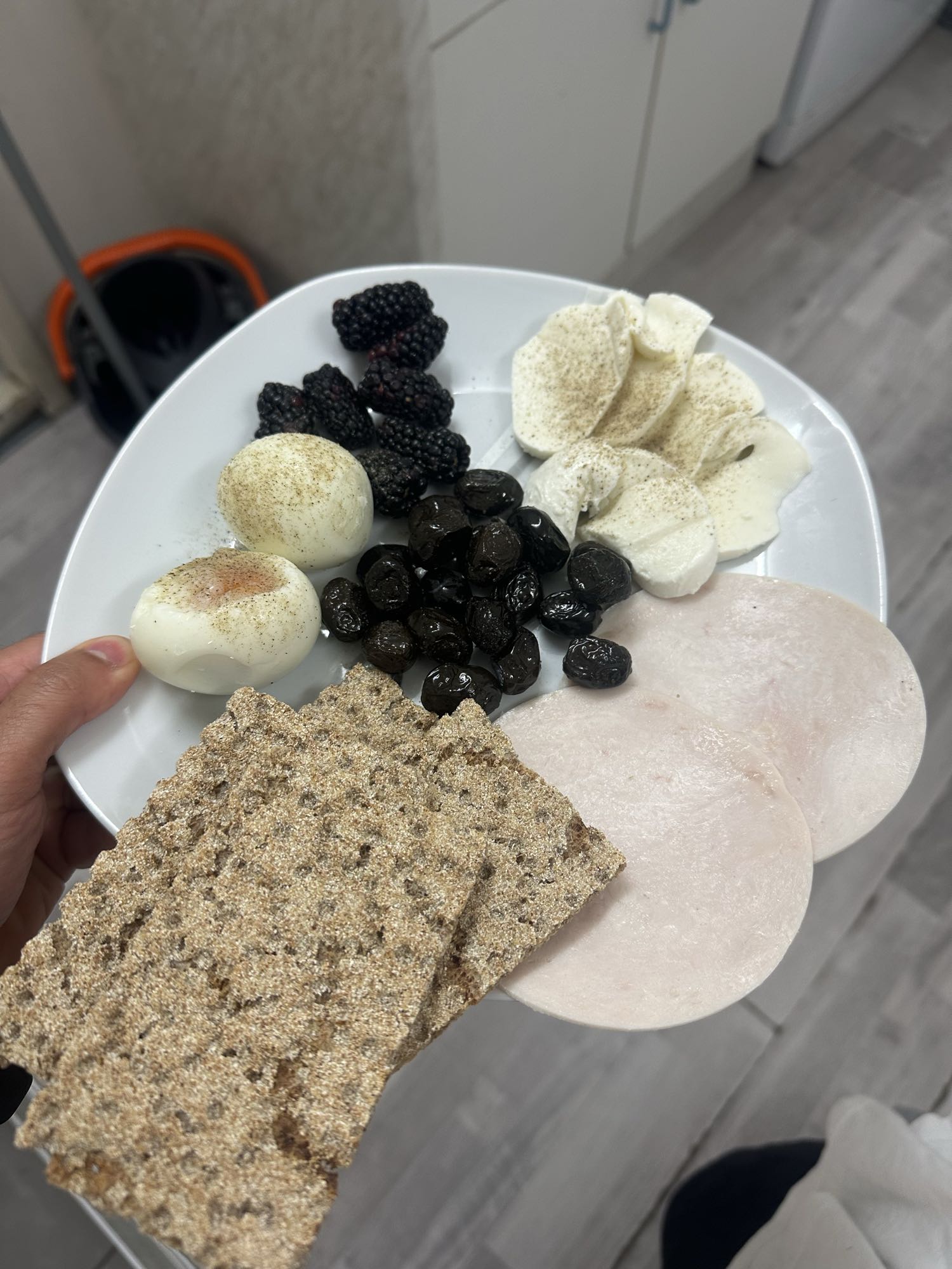 Gesundes Frühstücksteller