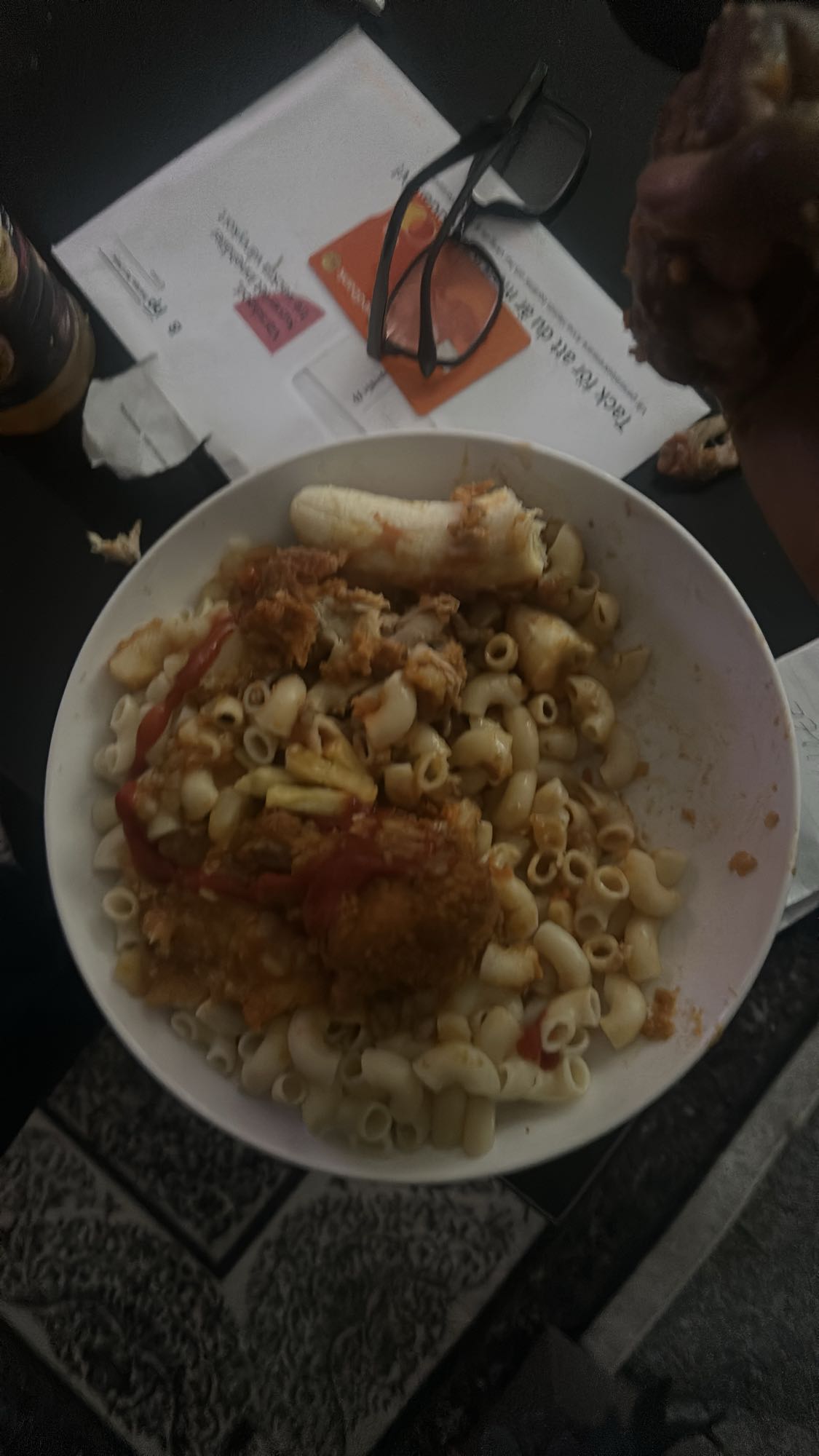 Makaron med kyckling