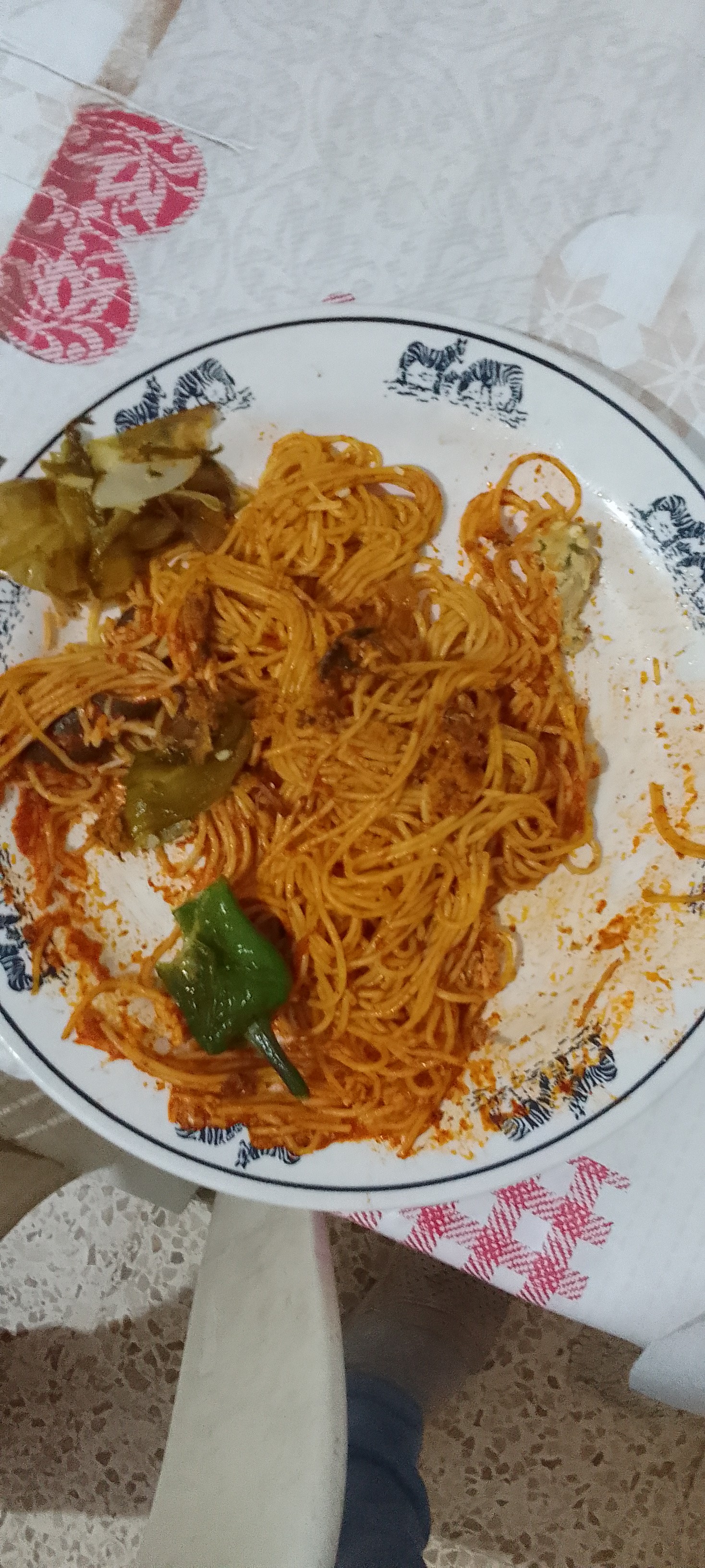 Spaghetti aux légumes