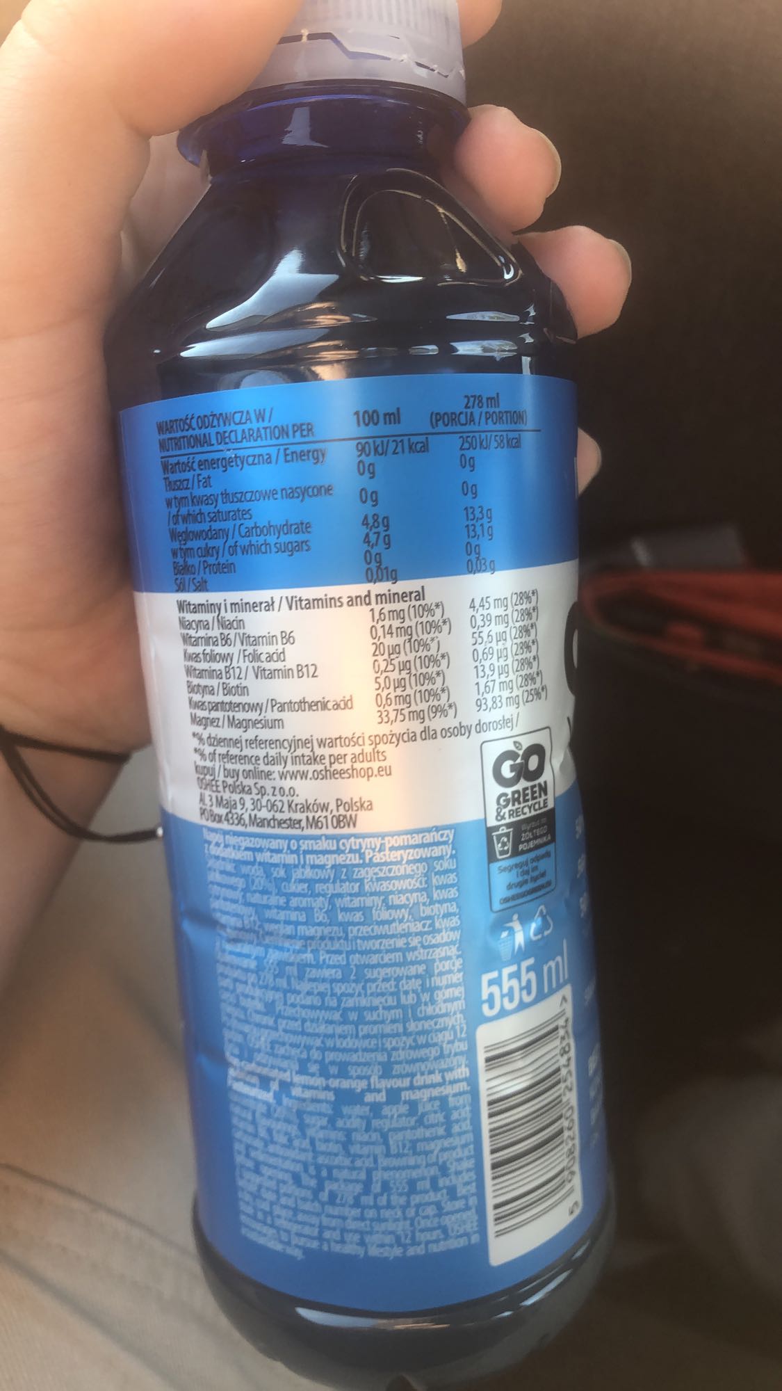 Napój cytrynowo-pomarańczowy