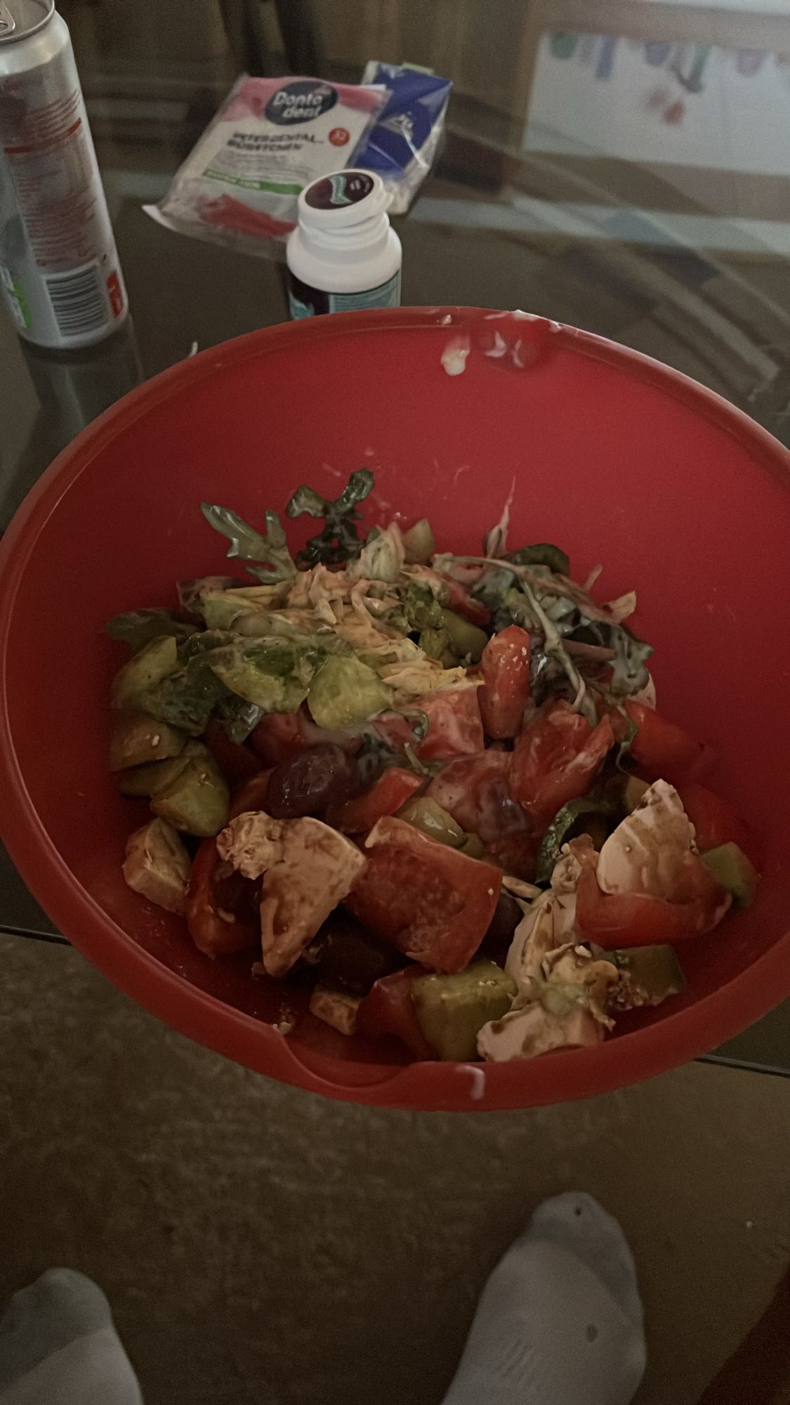 Ensalada de pollo mixta