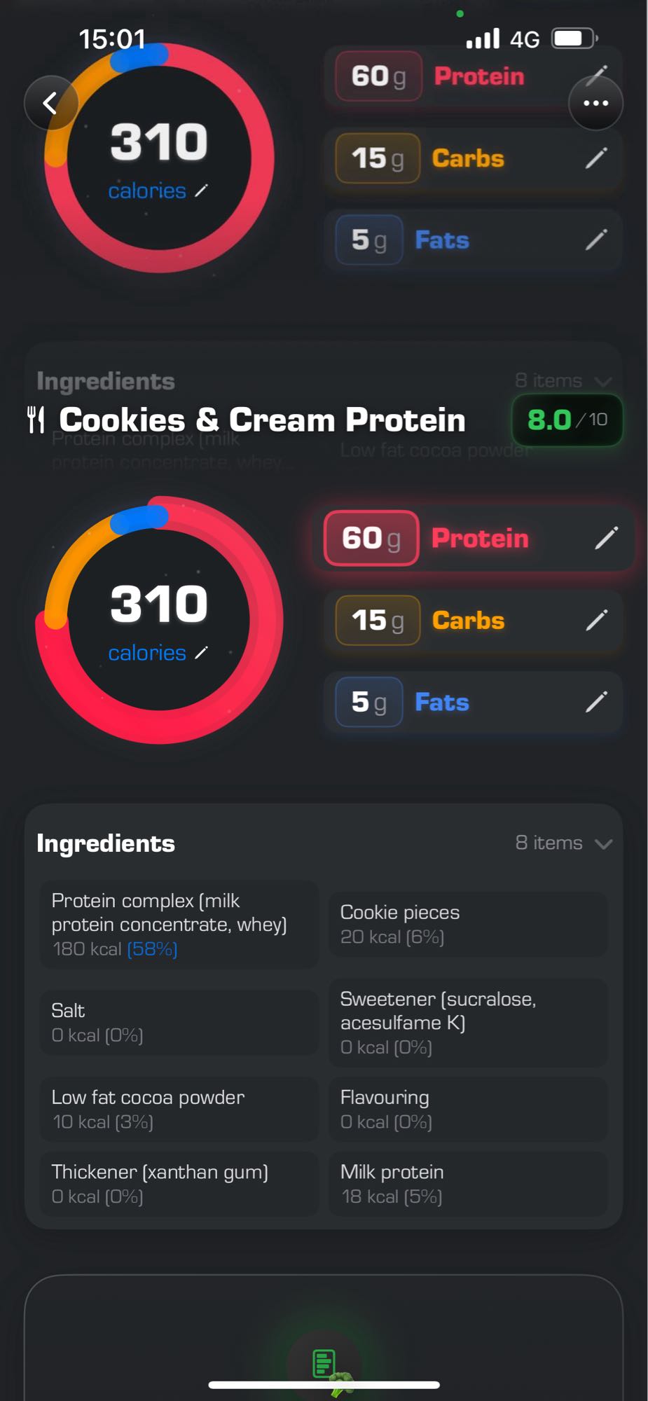 Cookies & Cream Protein