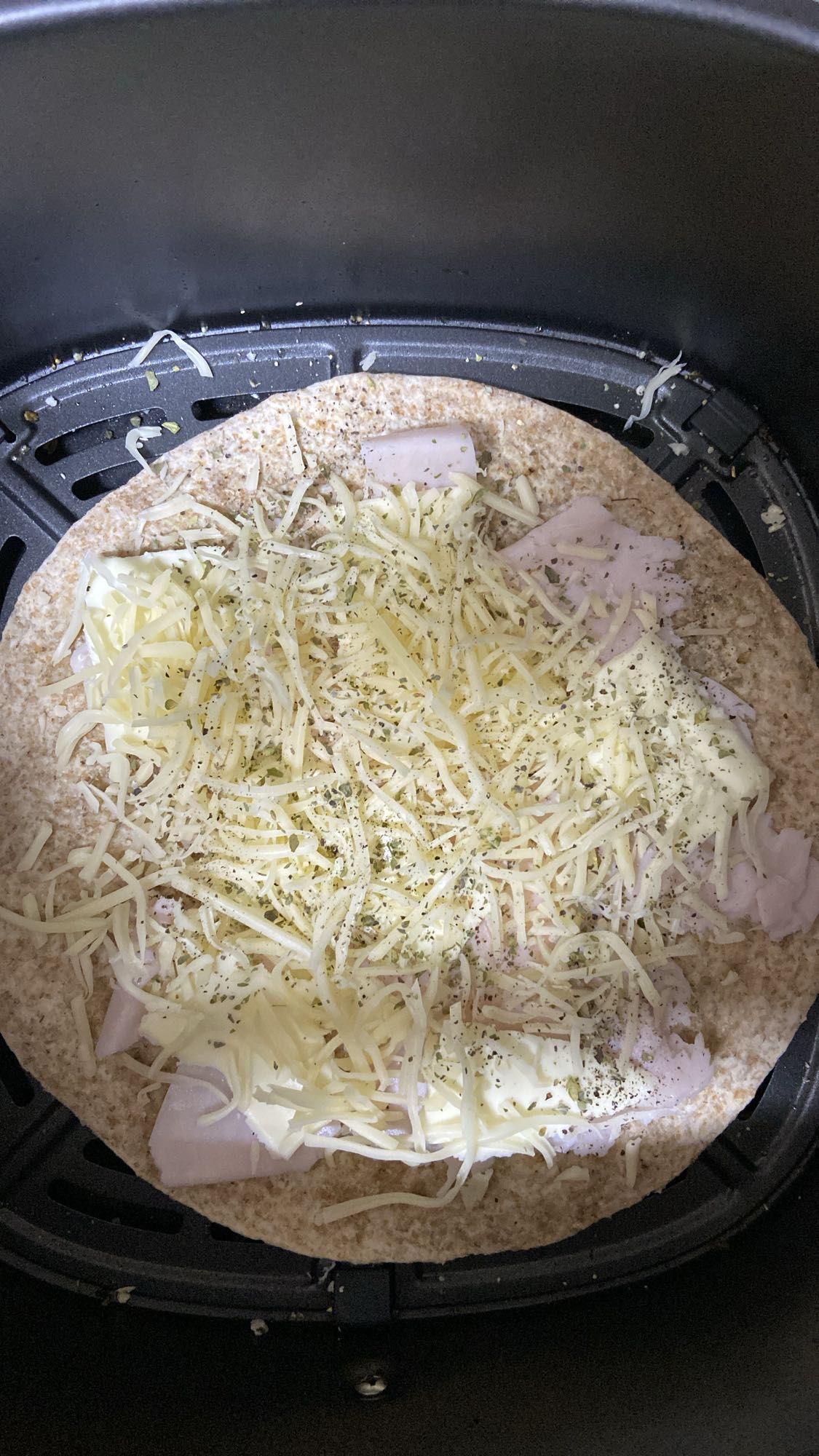 Wrap de jamón y queso