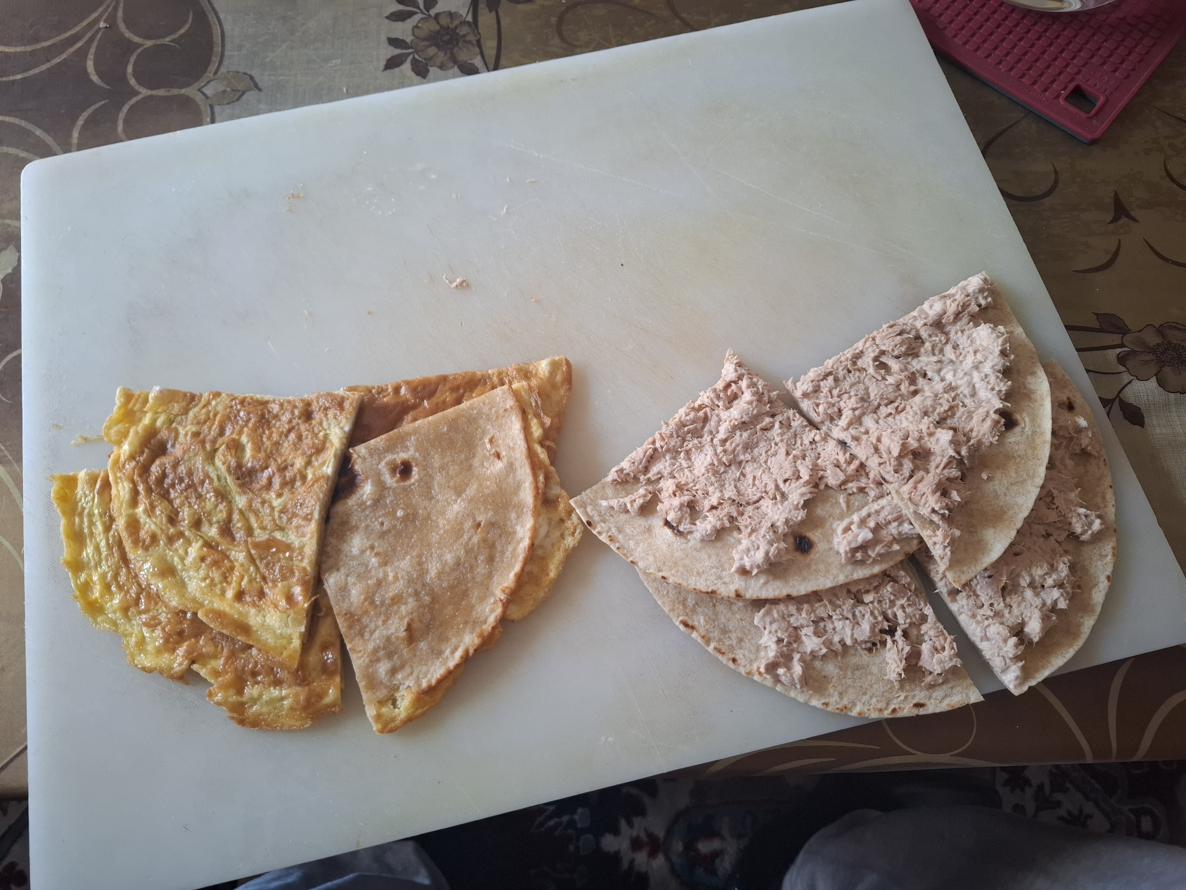 Egg and Tuna Wraps