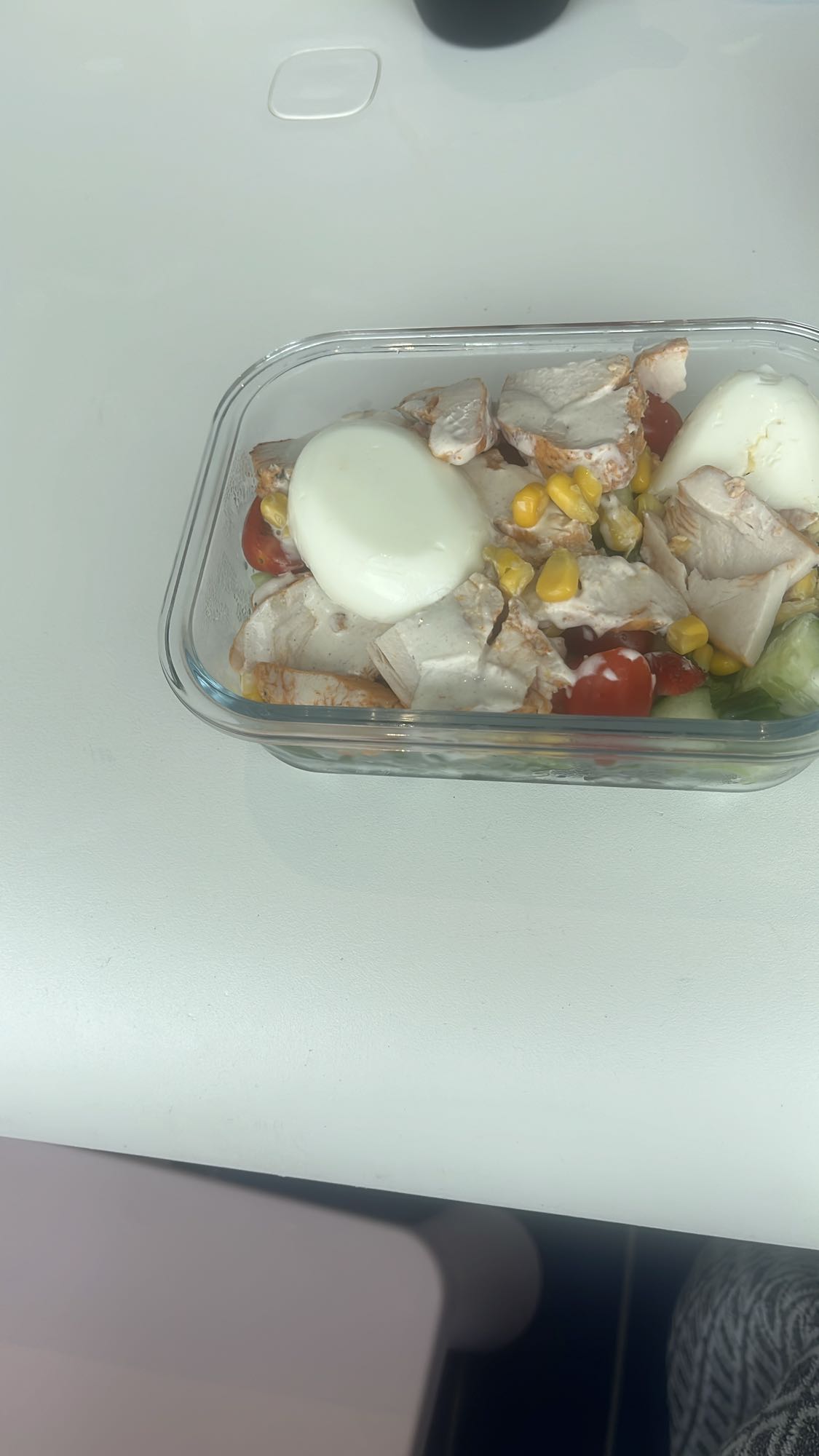 Kycklingsallad med ägg