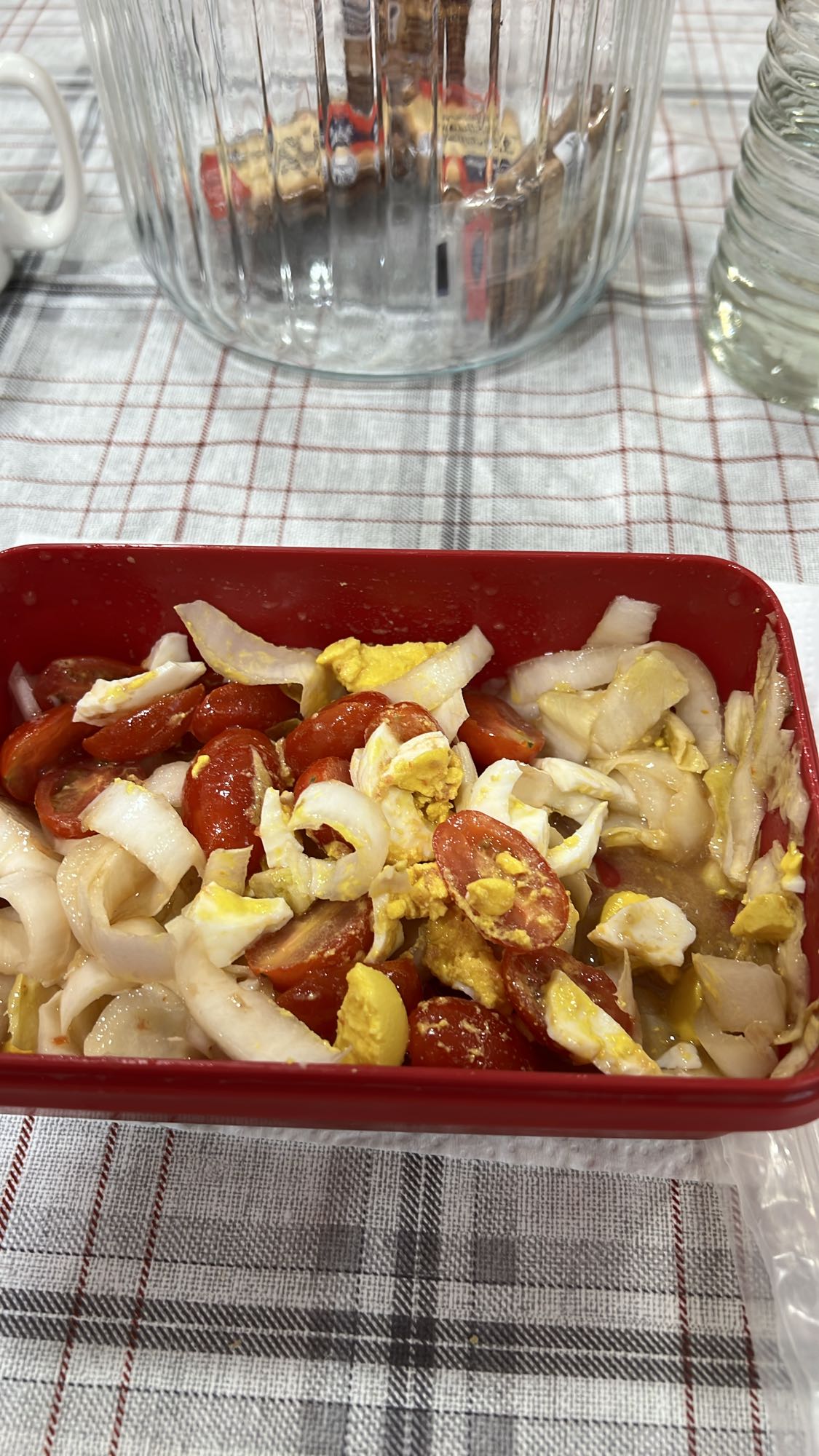 Salade œufs et légumes