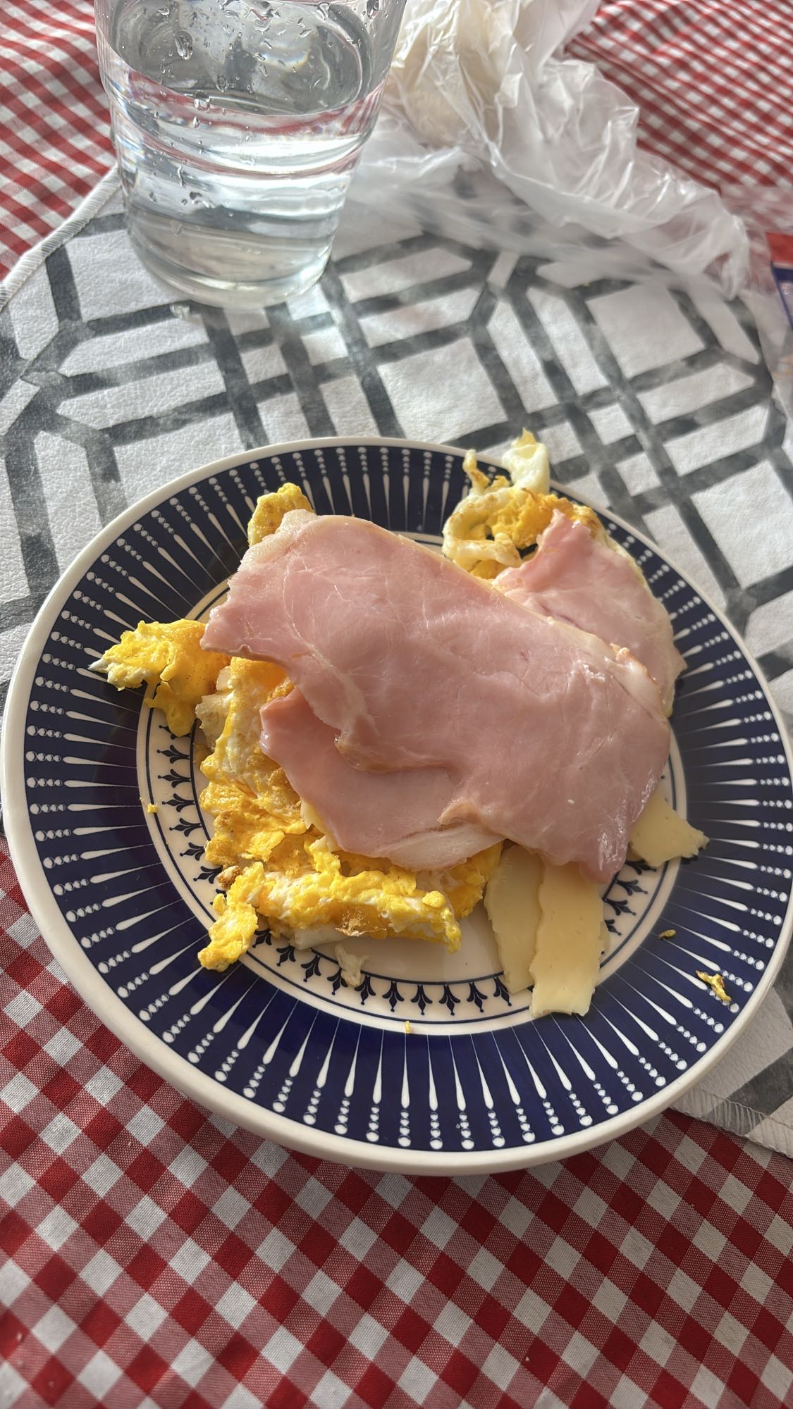 Ham Egg Cheese Plate