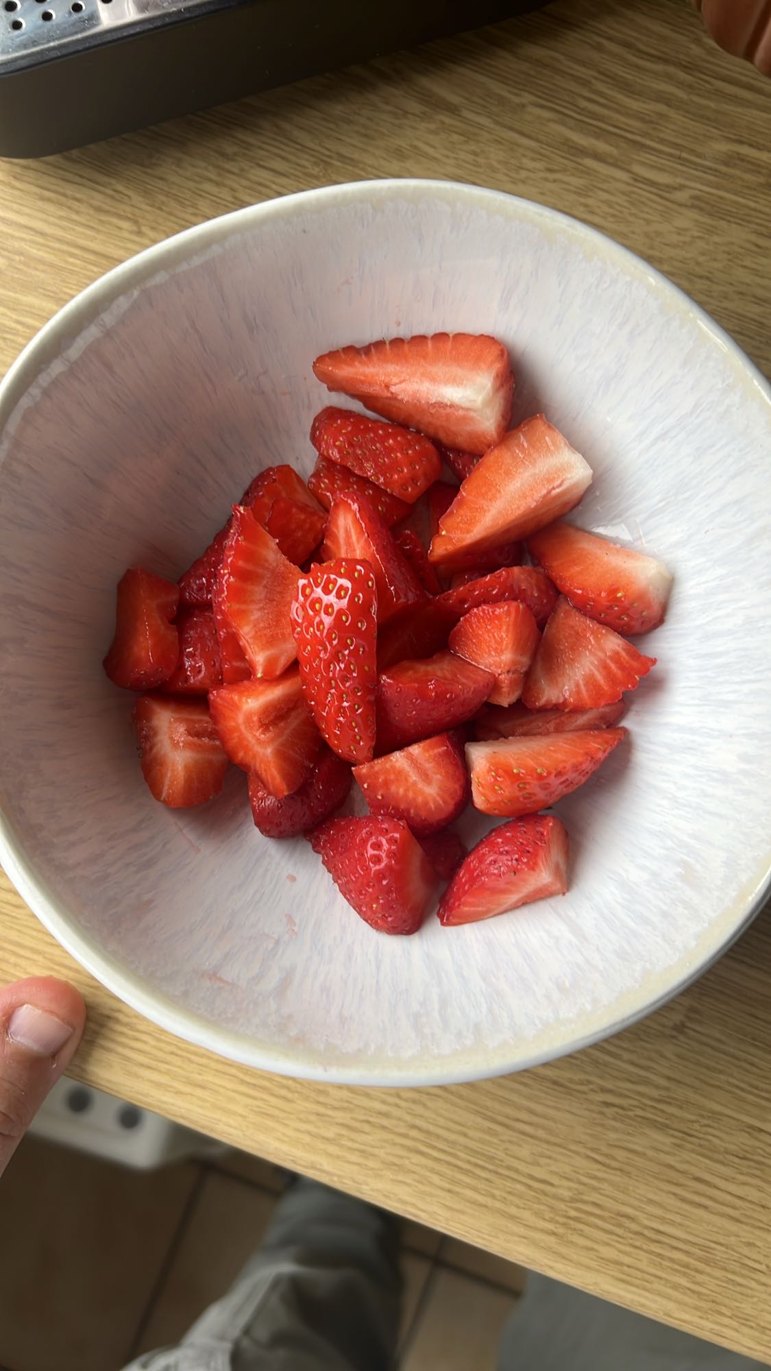 Fresas frescas en bol