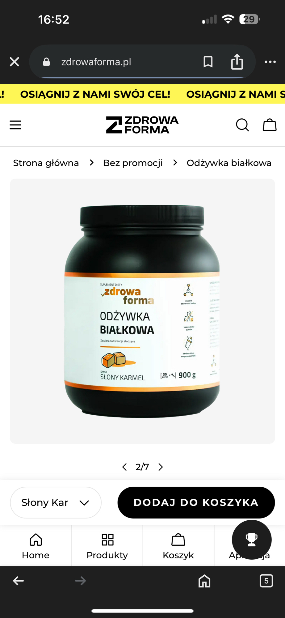 Odżywka białkowa karmel