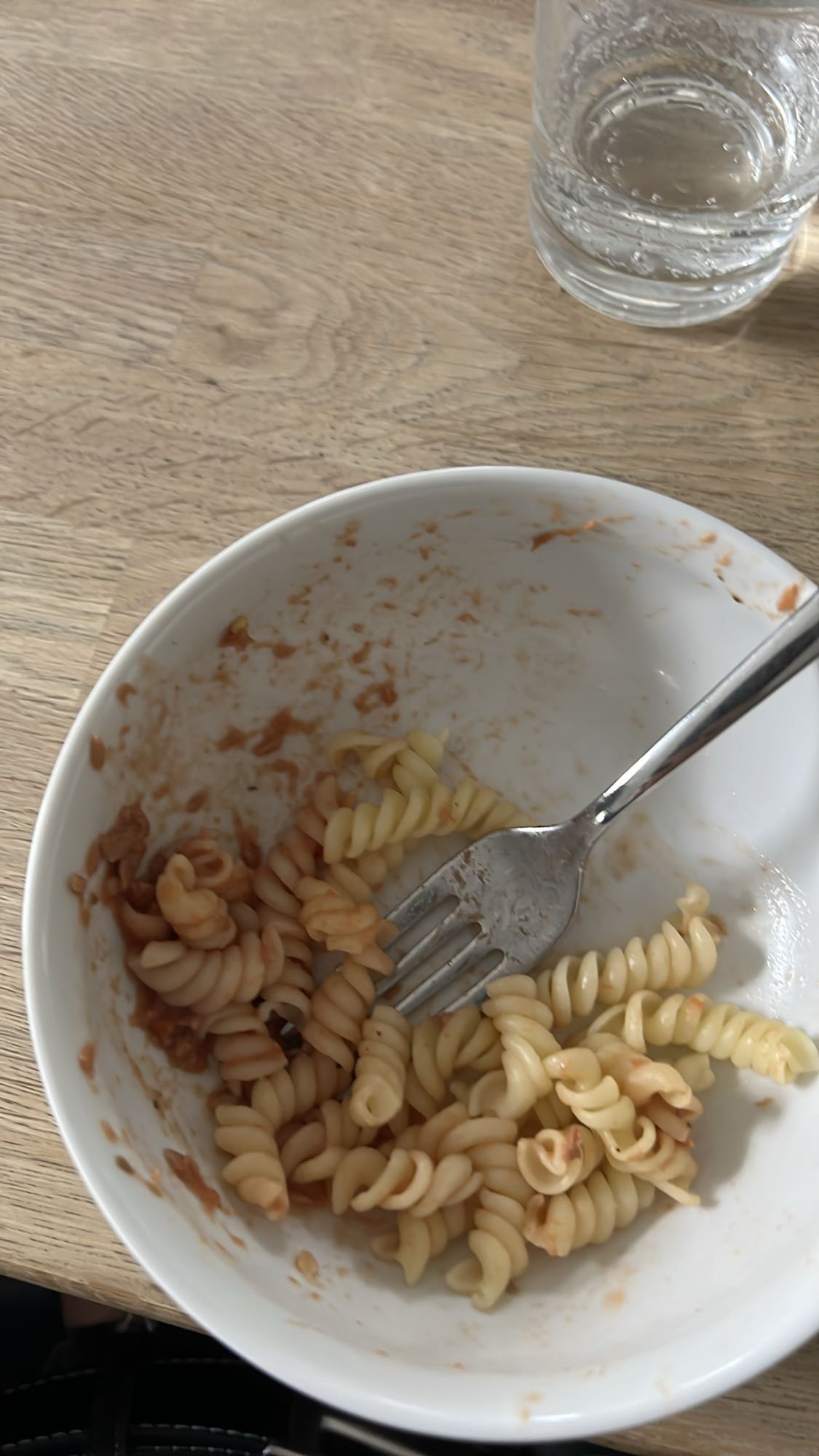 Pasta con salsa ligera